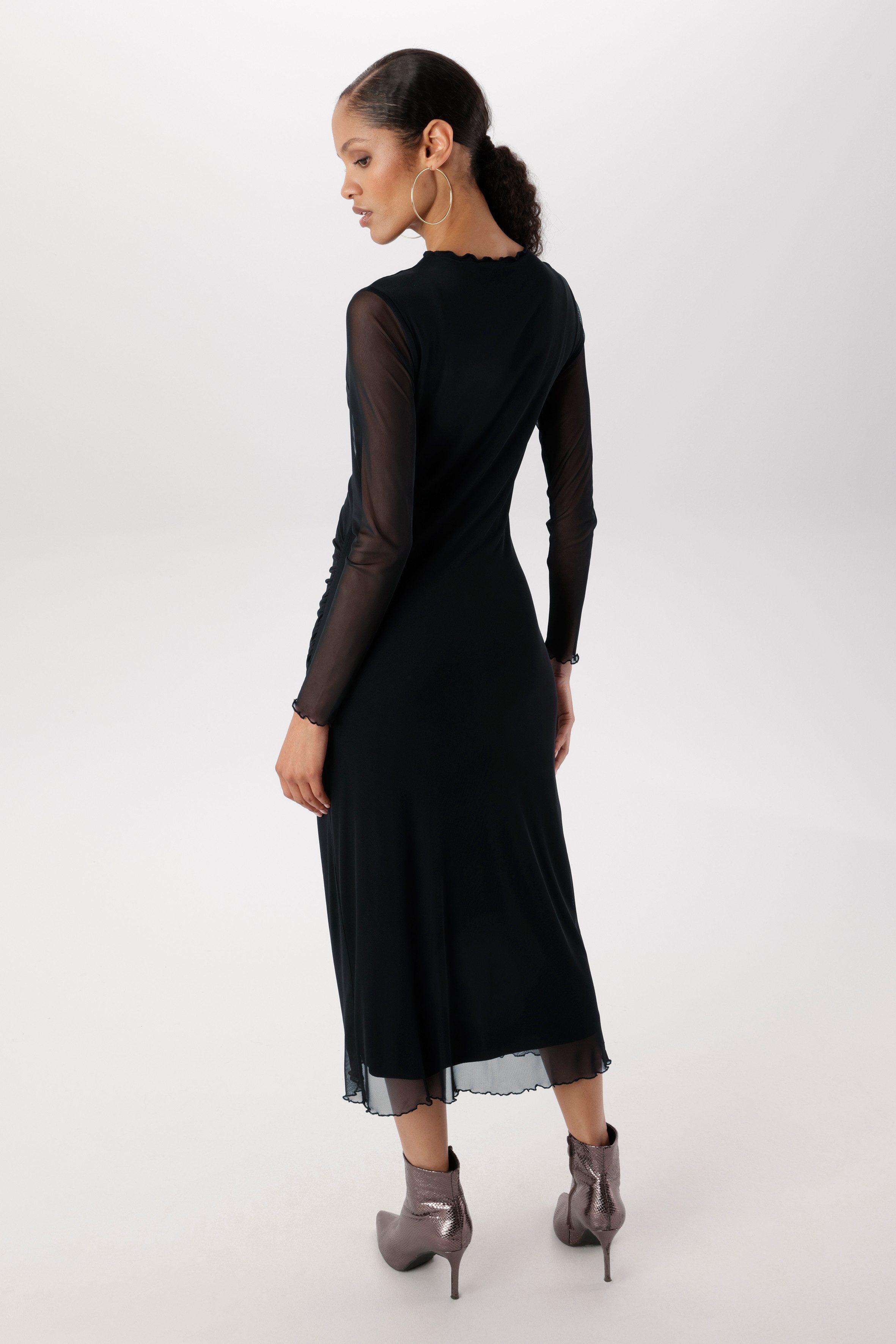 Aniston SELECTED Maxikleid In Mesh-Qualiät und transparenten Ärmeln - NEUE KOLLEKTION