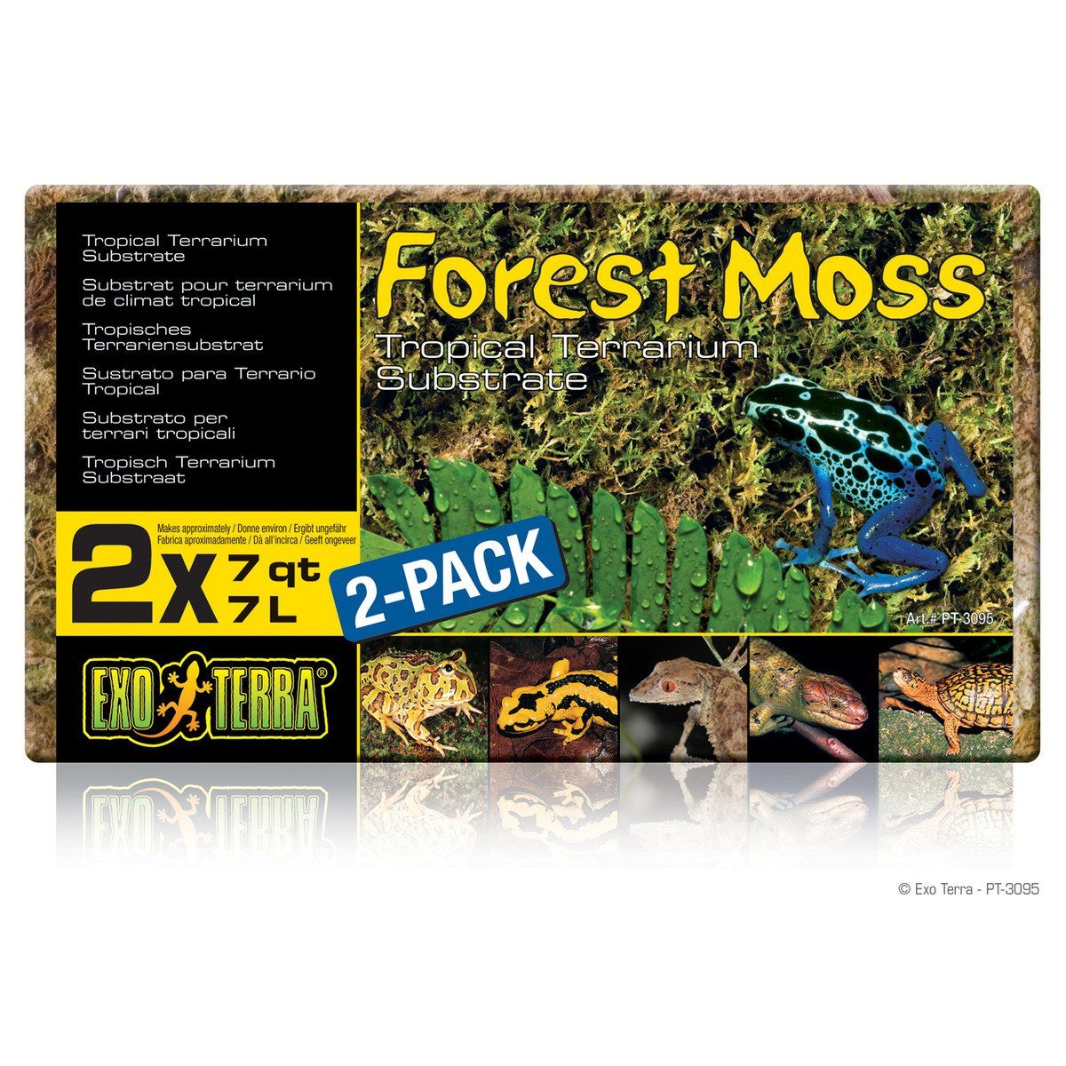 Exo Terra Terrarien-Substrat Forest Moss - tropisches Terrarium-Substrat (Waldmoos) - 2er Pack / 2x