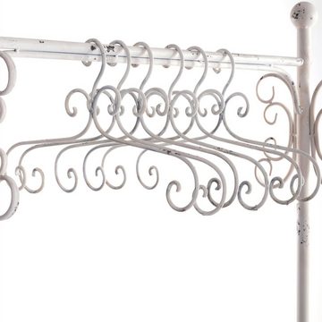 DESIGN DELIGHTS Garderobenständer Kleiderbügel 6er Set "AMELIE", Metall, weiß, 41 cm, Kleiderhaken