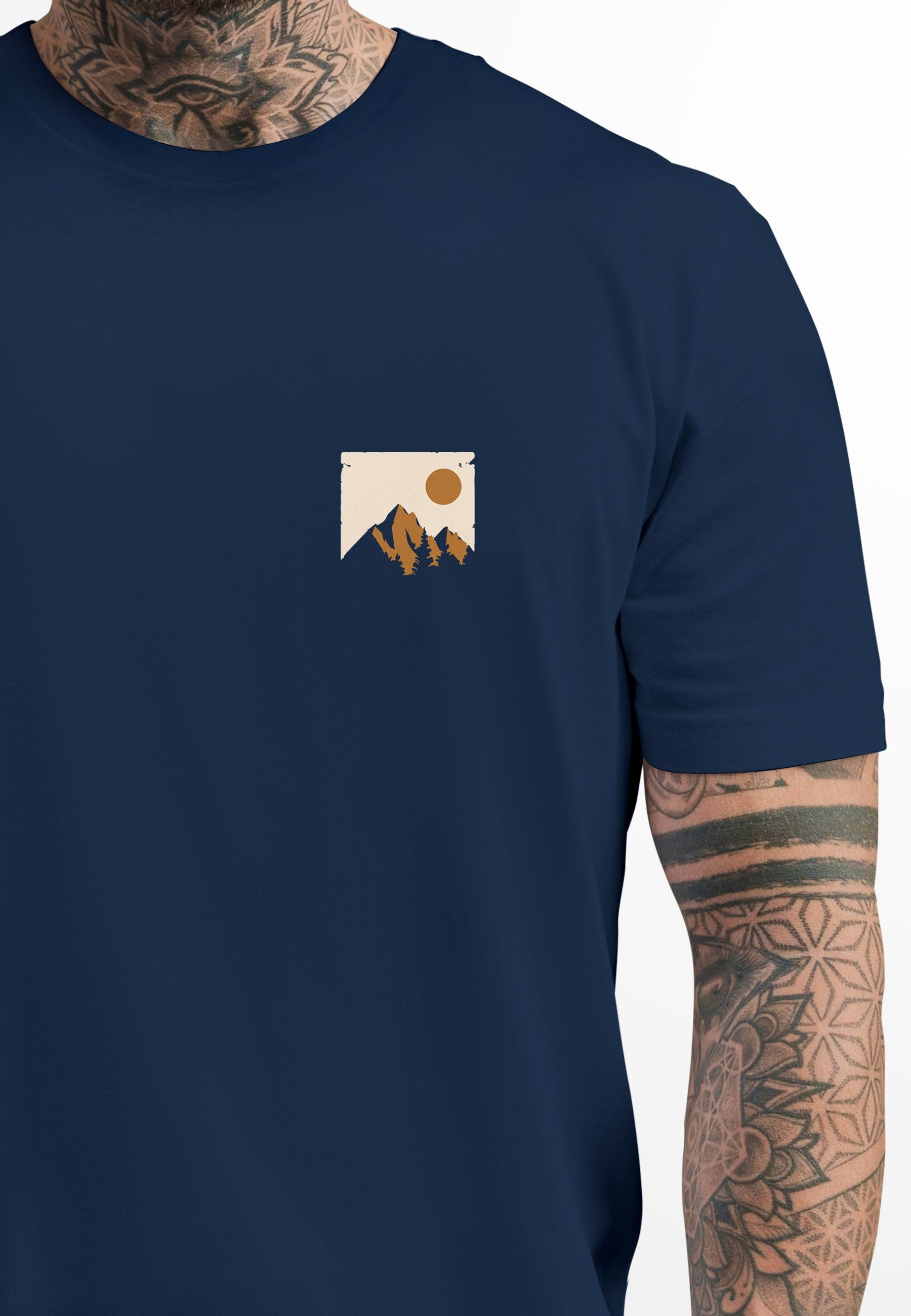 Neverless Print-Shirt Herren T-Shirt Outdoor Adventure günstig online kaufen