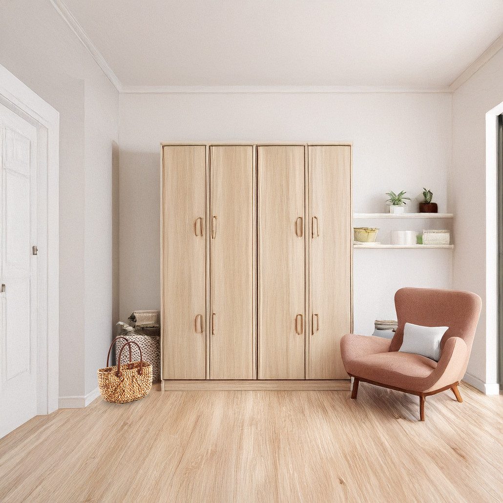 Kobolo Shopper Korbtasche aus Wasserhyazinthe - Kunstledergriffe - natur br günstig online kaufen