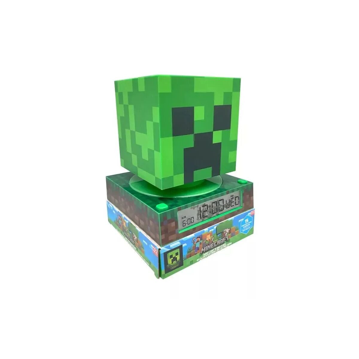 Minecraft Wanduhr Minecraft Creeper 3D Nachtlicht und Wecker