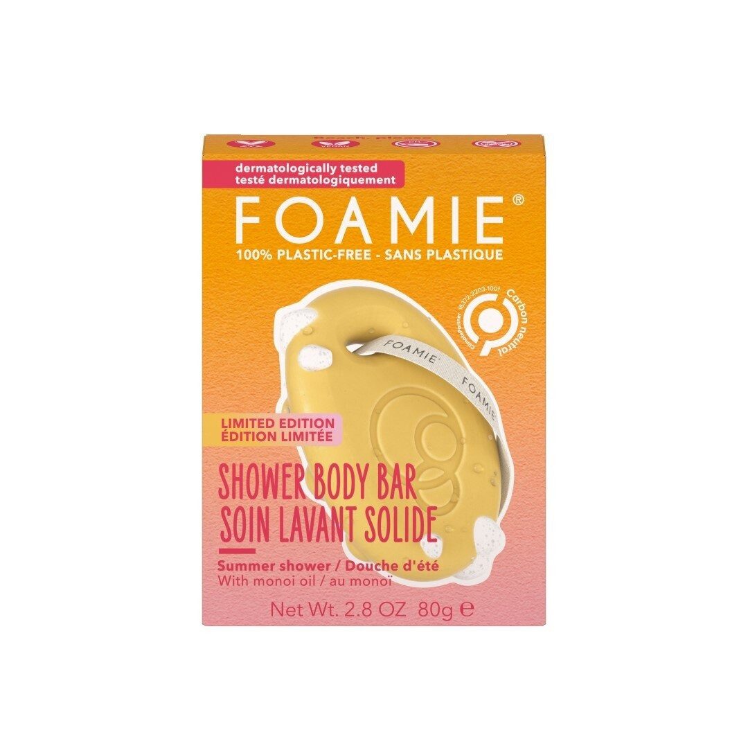 FOAMIE Feste Duschseife Feste Duschpflege Beach Please (Shower Body Bar) 80 g