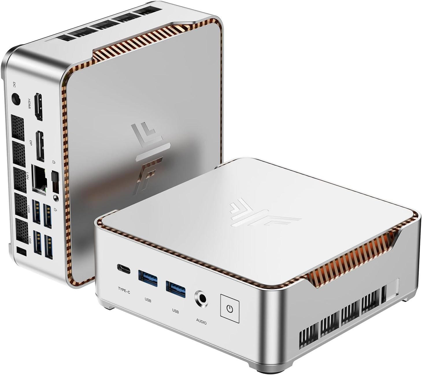 NiPoGi P2 Mini PC AMD Ryzen Embedded R2544, 8/16GB RAM, 256GB SSD,bis 3,7 GHz Mini-PC (AMD Ryzen R2544 R2544, AMD Radeon™ Graphics, 8 GB RAM, 256 GB SSD, Lüfterkühlung, Windows 11 Pro, 4C/8T, WIFI 5, Bluetooth 4.2, Ethernet, HDMI, 4K UHD)