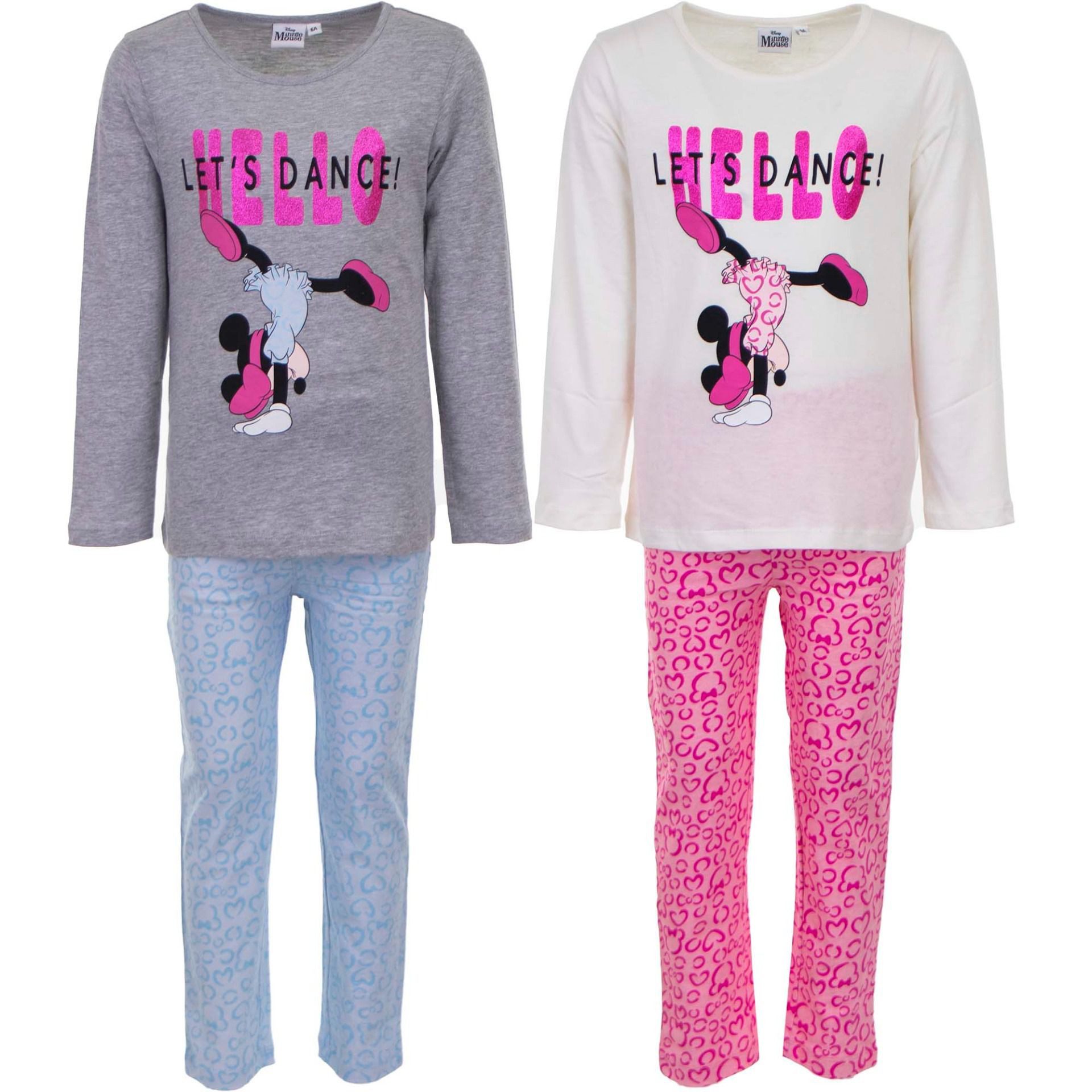 Disney Minnie Mouse Schlafanzug Disney Minnie Maus Bequemer Baumwoll-Pyjama Nachtanzug für Kinder