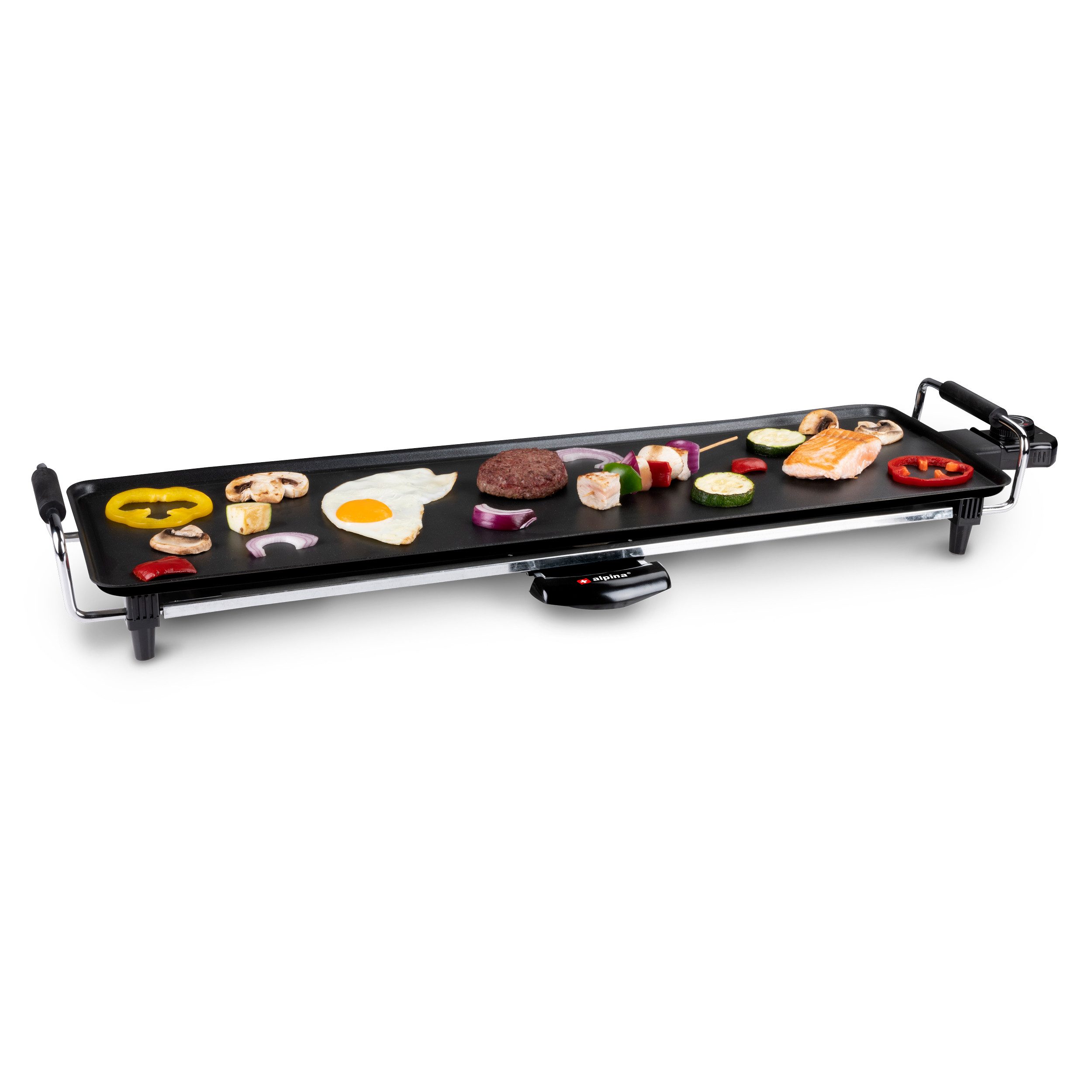 Alpina Grillplattenaufsatz alpina Teppanyaki 1800W, Stahl