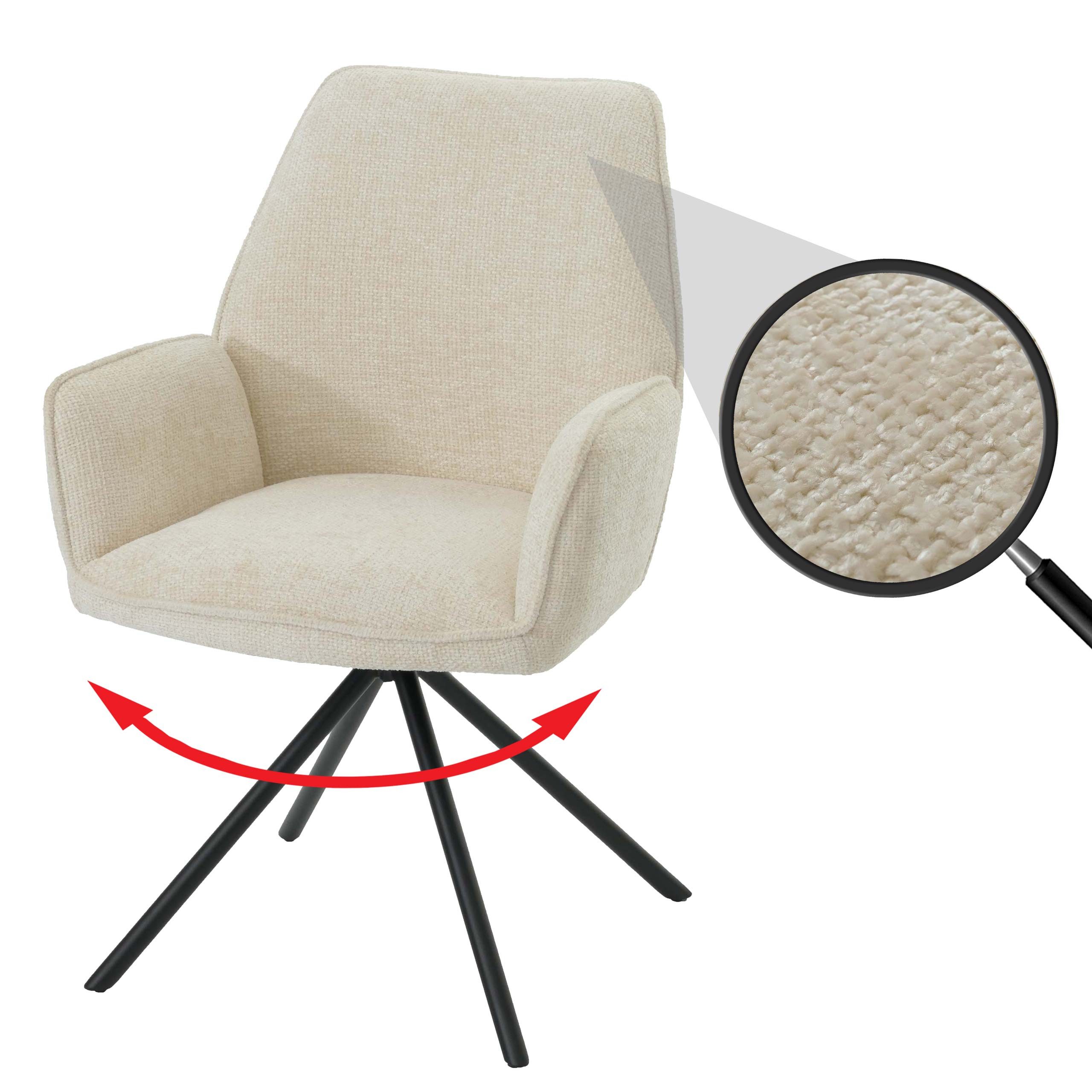 MCW Esszimmerstuhl MCW-G67-C (kein Set), Hochwertige Verarbeitung, Abgerundete Ecken, Stativgestell