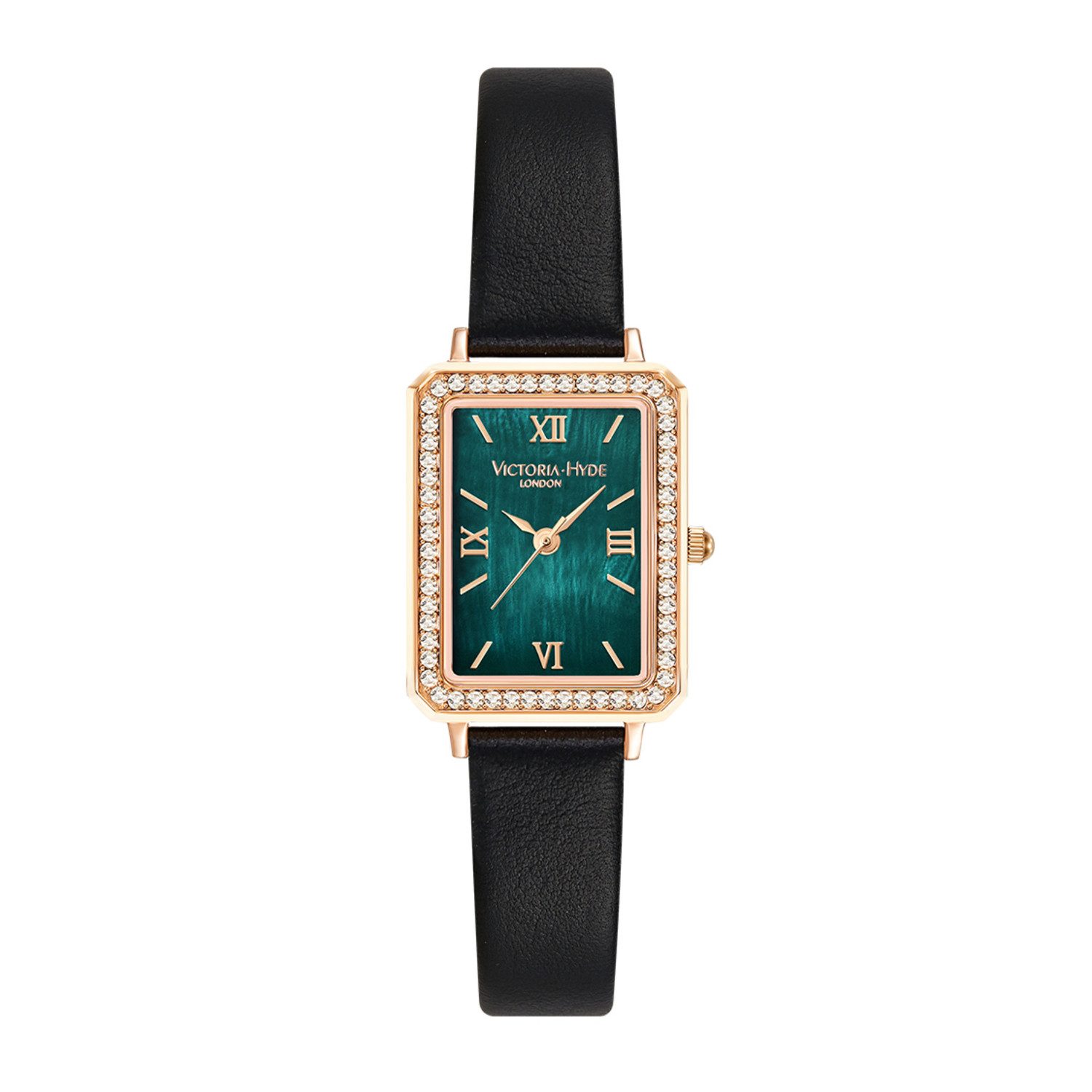 Victoria Hyde Quarzuhr Quarzuhr, Kratzfeste Mineralglas, 3 ATM, Schmucksteine, Geschenkbox Edelstahl Armband, (1-tlg., Kein Set)