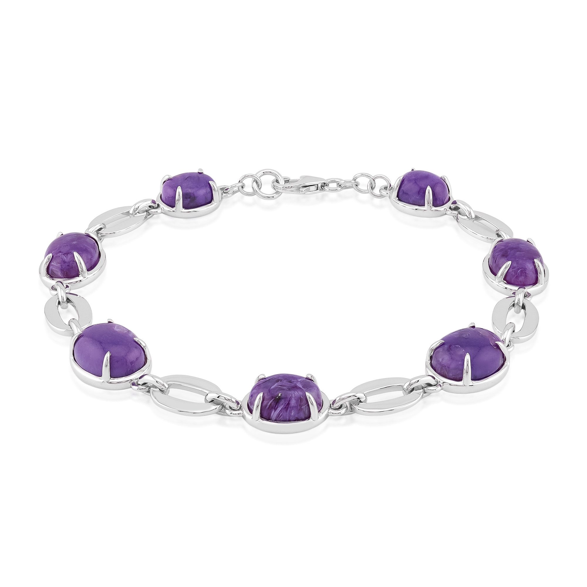 Cavill Silberarmband Exquisites Charoit-Sterlingsilber-Armband (1-tlg)