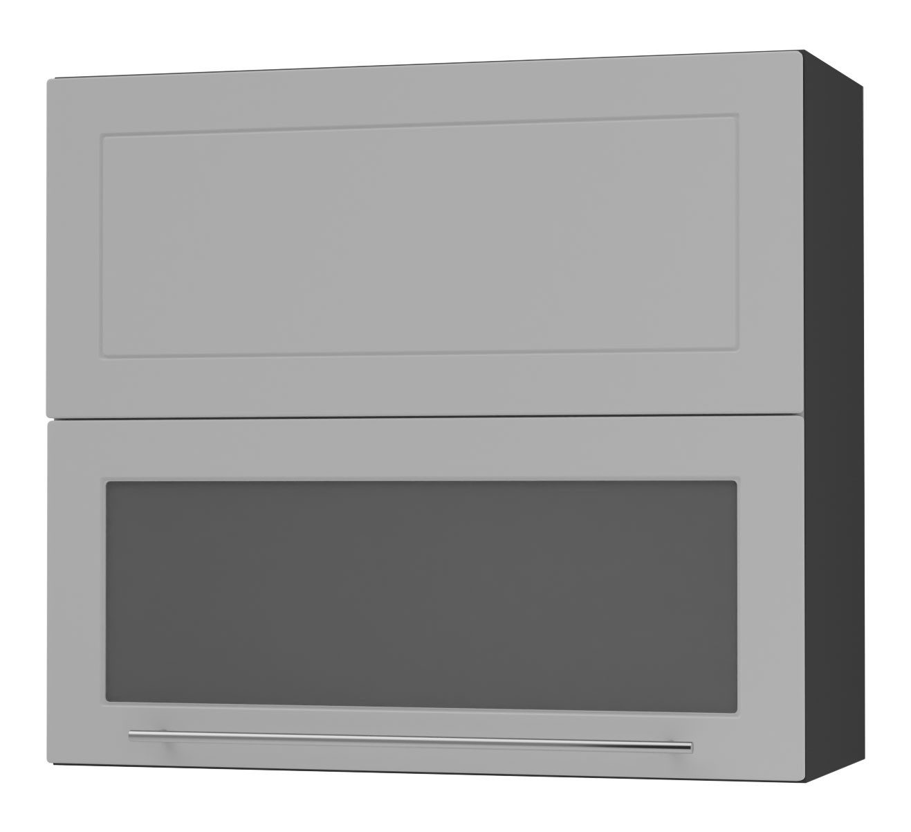 dust grey matt | Korpus: schwarz