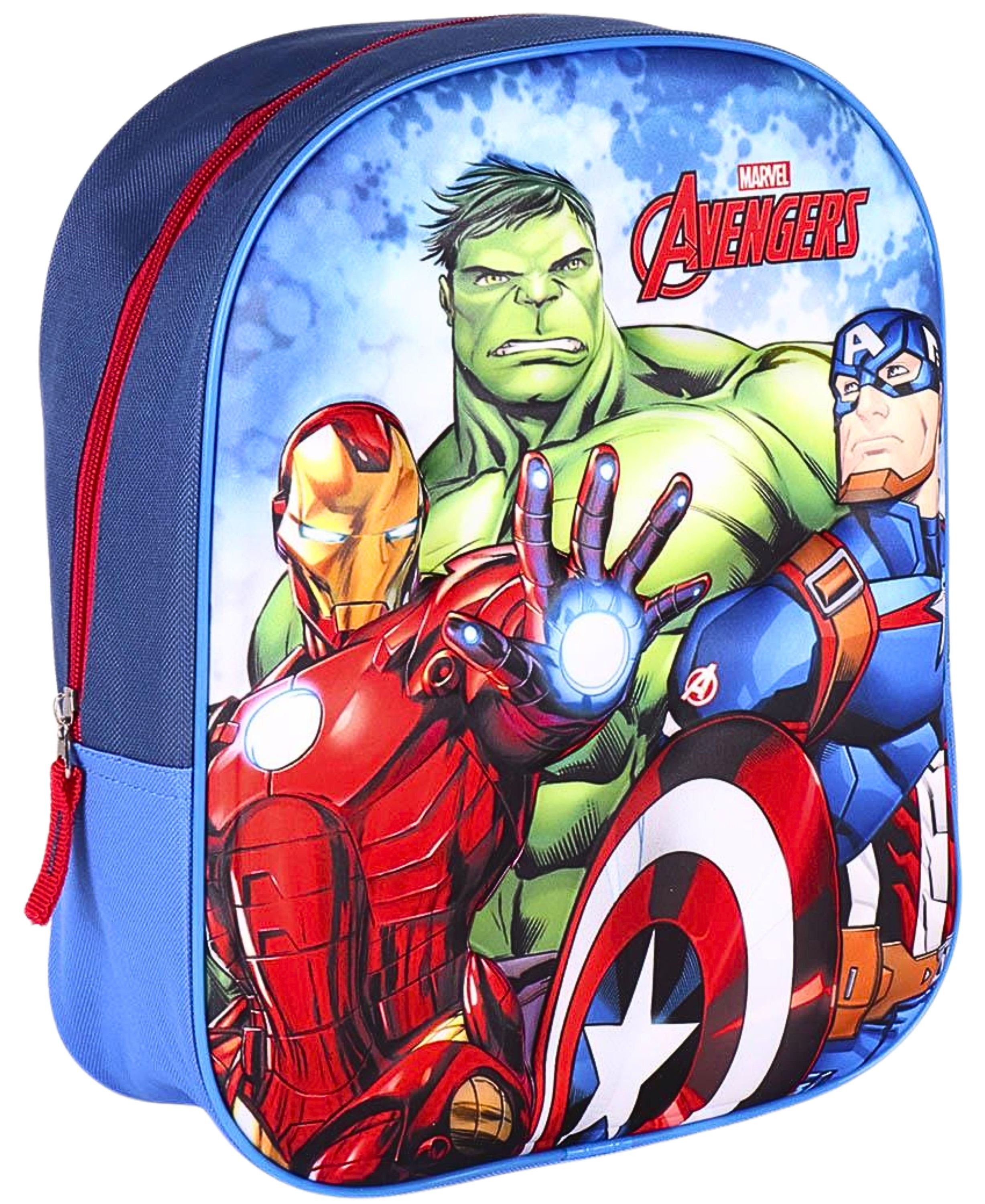 The AVENGERS Kindergartentasche Marvel, 3D Kinder-Rucksack 31x25x10 cm