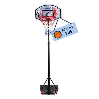 Hudora Basketballständer All Stars 205 Basketballkorb, transportabel, höhenverstellbar für Indoor & Outdoor
