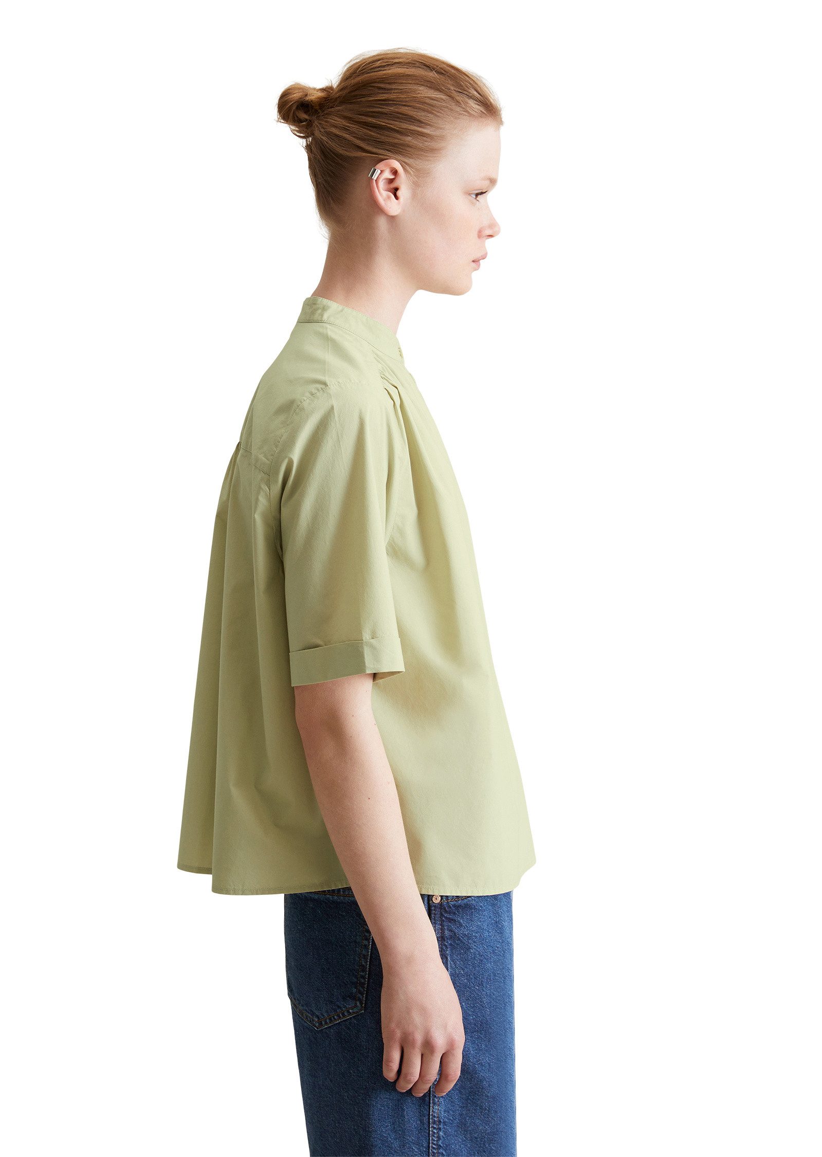 Marc O'Polo DENIM Kurzarmbluse aus Papertouch günstig online kaufen
