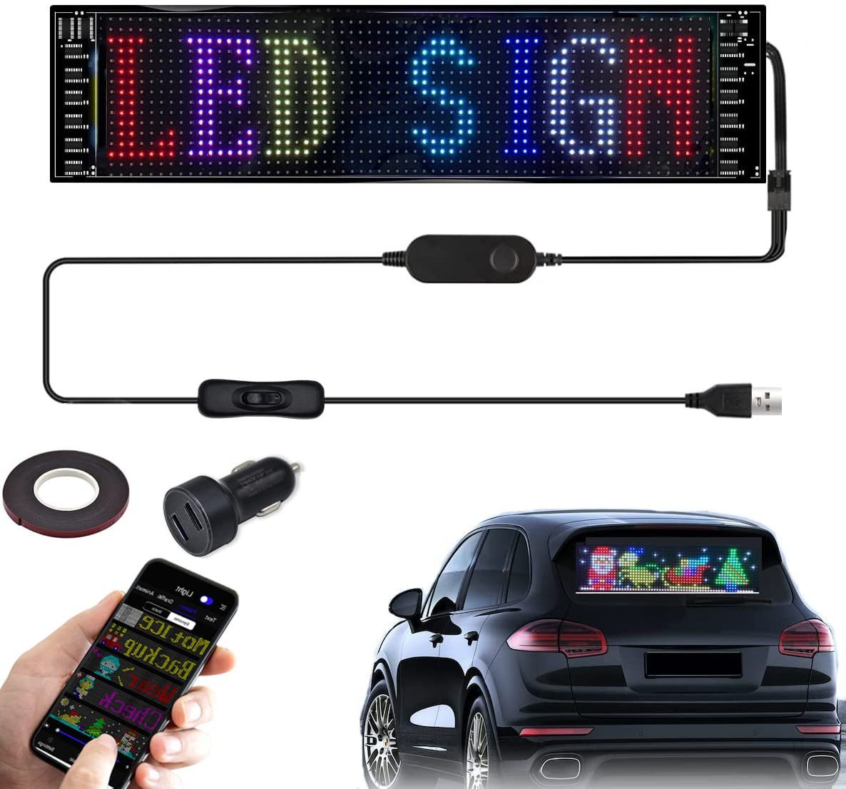 RWEUOQ LED-Dekofigur Flexibler LED Anzeigetafel Namensschild günstig online kaufen