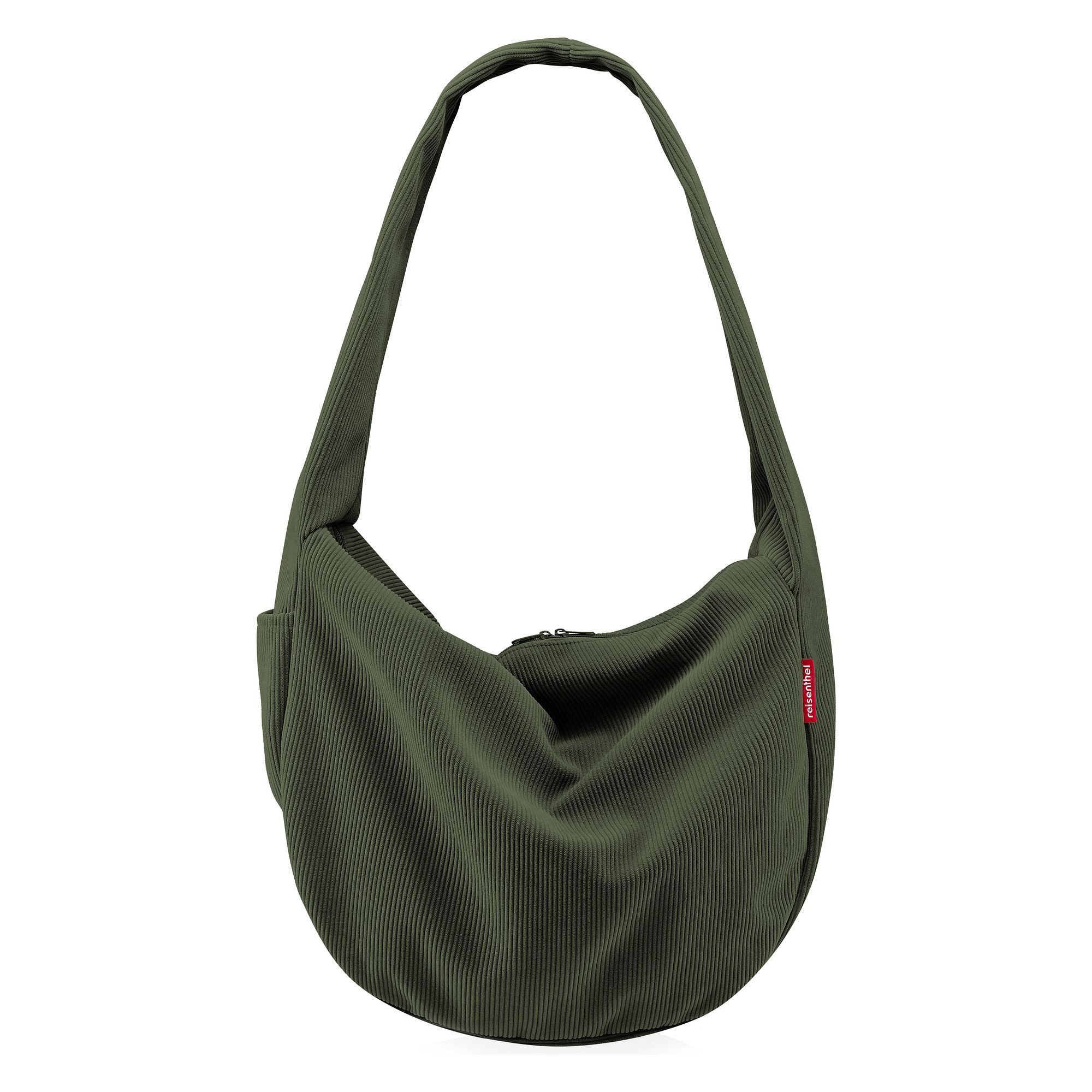 REISENTHEL® Umhängetasche MOONBAG, Dunkelgrün, Cordoptik, Polyester, 24 Liter, B 48 x H 33 x T 14 cm