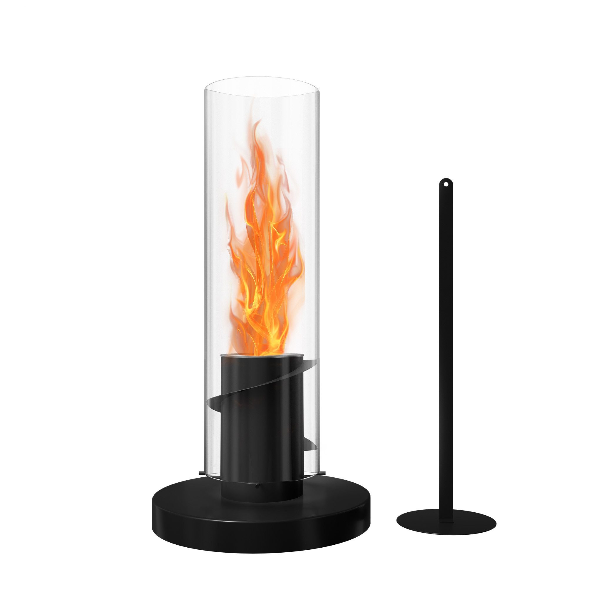 Tischfeuer Bioethanol Kamin Freistehender Standkamin Tischkamin aus Edelstahl