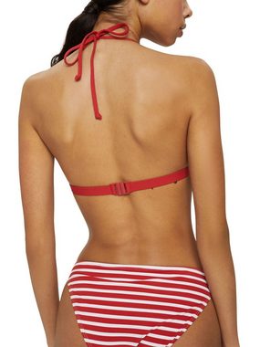 Esprit Triangel-Bikini-Top Recycelt: wattiertes Top mit Streifen