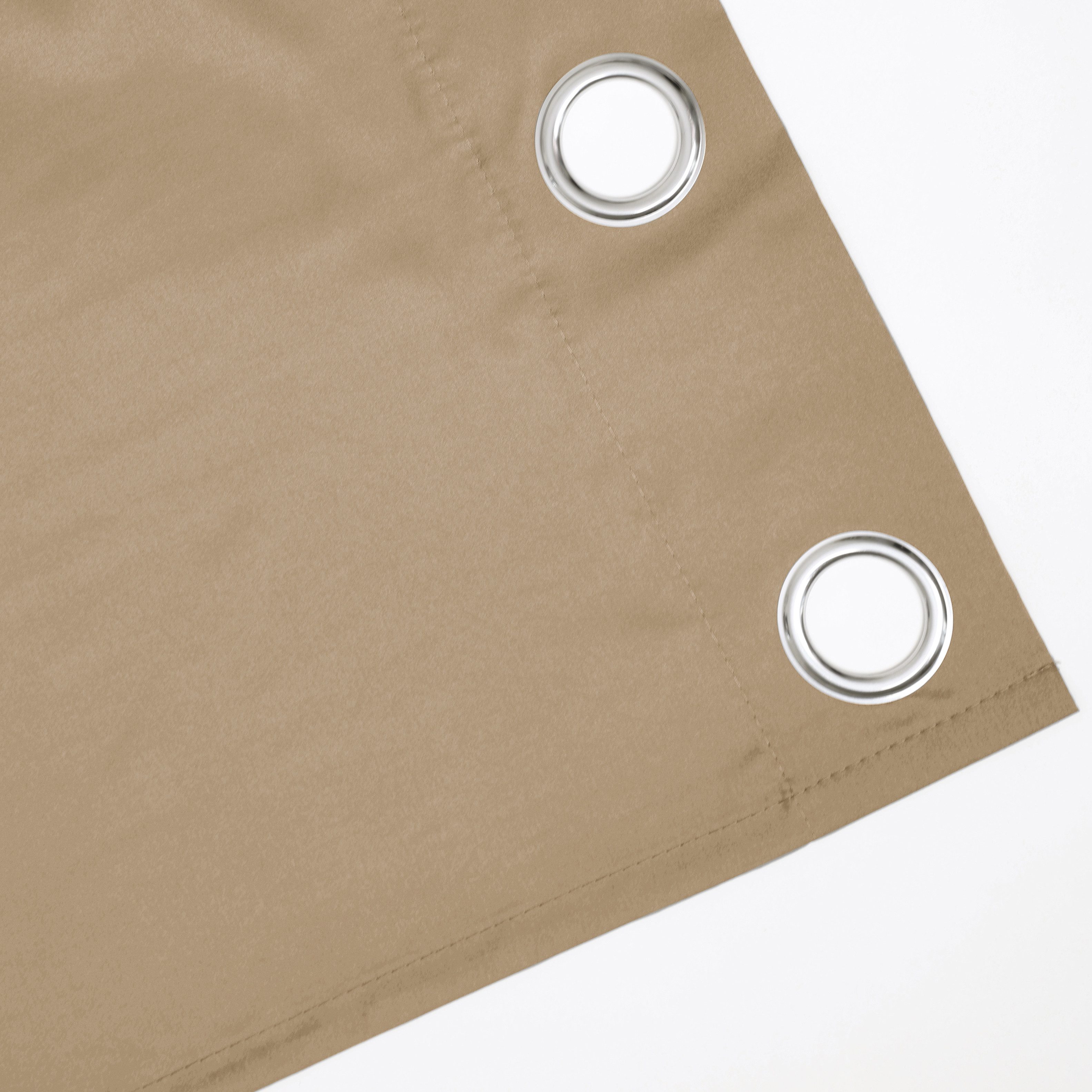 OTTO home Vorhang Raja mit Ösen, 2er Pack, blickdicht, Topseller! (2 St), Ösen, blickdicht, Polyester, einfarbig, Einfache Montage, Pflegeleicht, Ösen, 2 er Pac – Bild 5 von 5