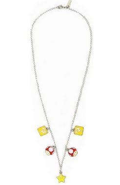 Super Mario Kette mit Anhänger Super Mario Nintendo Mushroom Question Kette Mark and Super Star Halskette Necklace