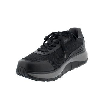 Joya Cancun Black Sneaker, Premium Leder/ Textile, EMOTION - Wave-Sohle 18 Schnürschuh