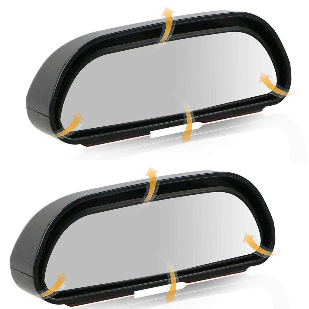 cobee Toter Winkel Spiegel, 2 Stück 5,1 cm runde konvexe Rückspiegel  verstellbarer HD Glas Toter Winkel Autospiegel Weitwinkel Rückspiegel  konvexe