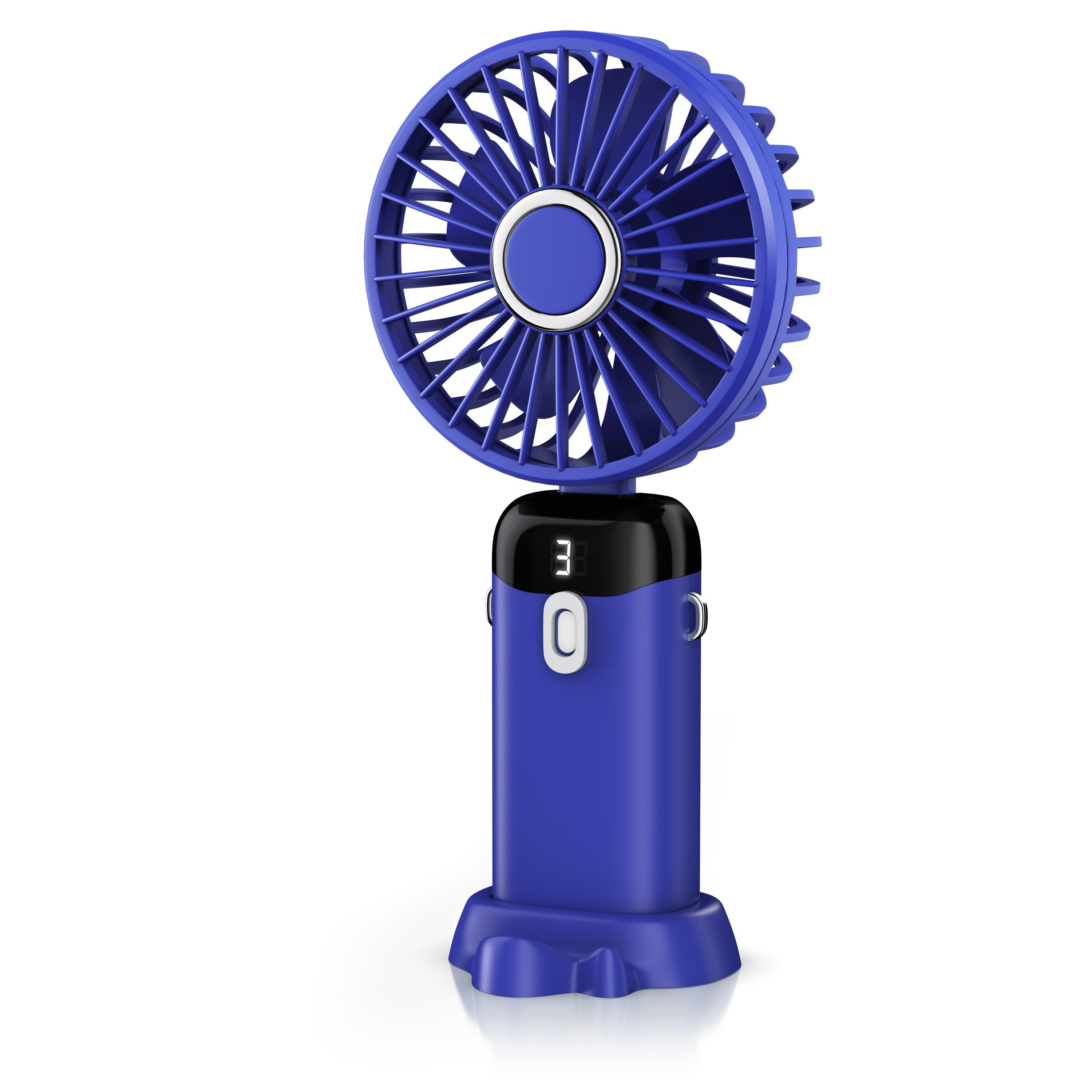Akku-Ventilator USB‑Mini‑Ventilator mit Akku, Standfuß & Geschwindigkeitsregelung
