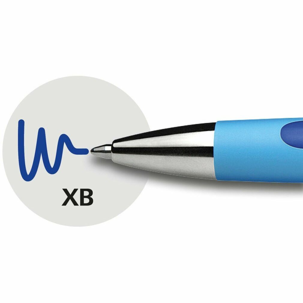 Thumbnail - Schneider Permanentmarker Druckkugelschreiber Stift Slider Rave XB Blau 5 Stück