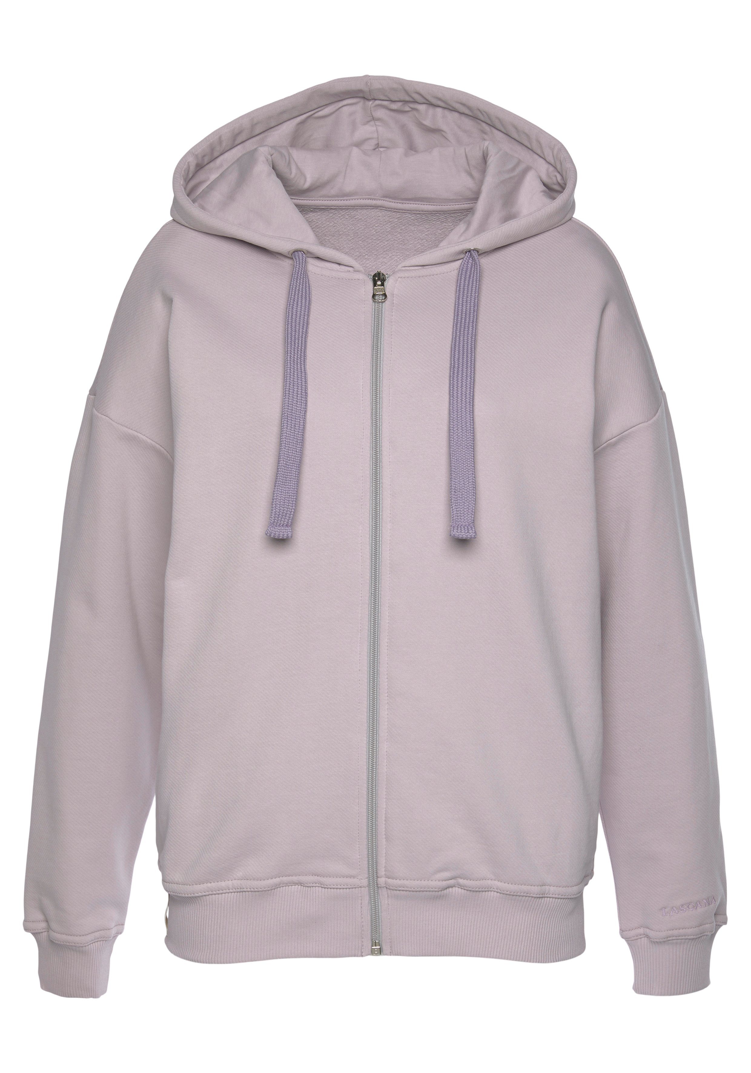 LASCANA Sweatjacke -Loungejacke aus organischer Baumwolle, Loungewear mehr