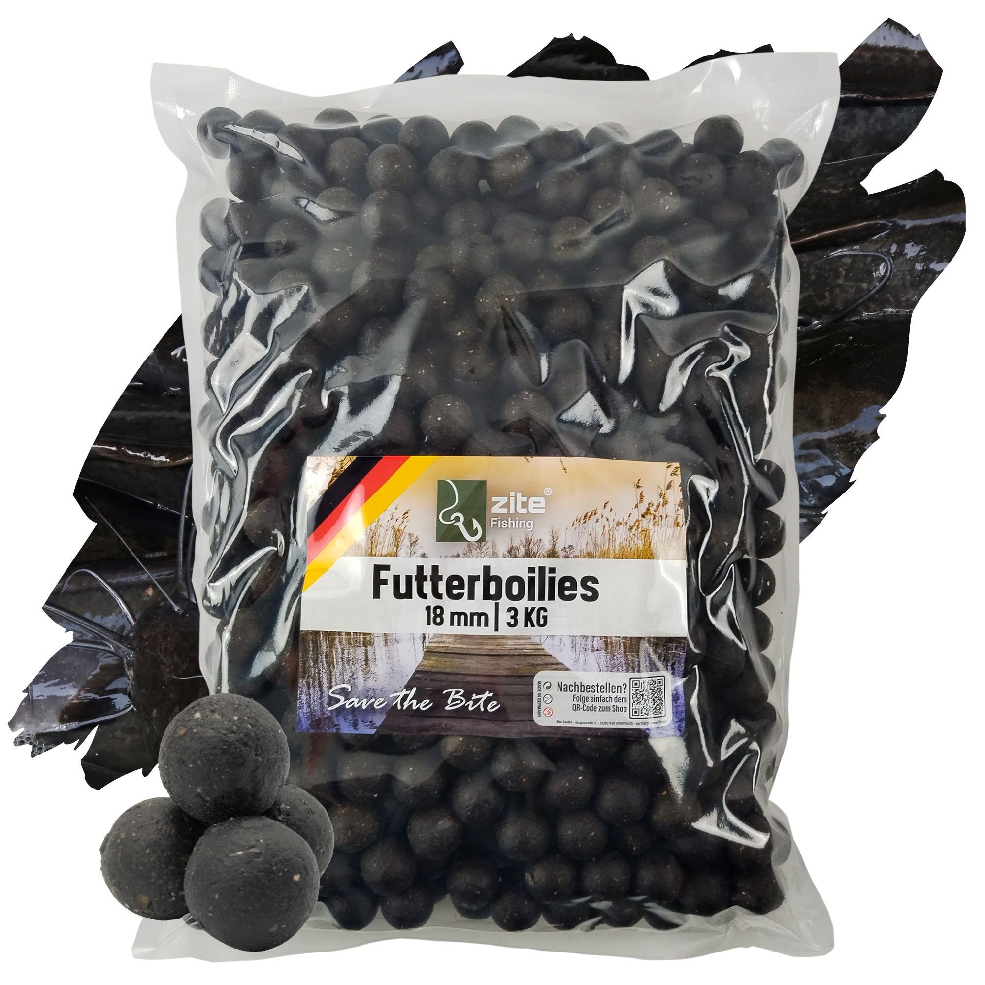 Zite Kunstköder Futterboilies Karpfenangeln - 3kg Karpfenköder 18mm - Viele Aromen