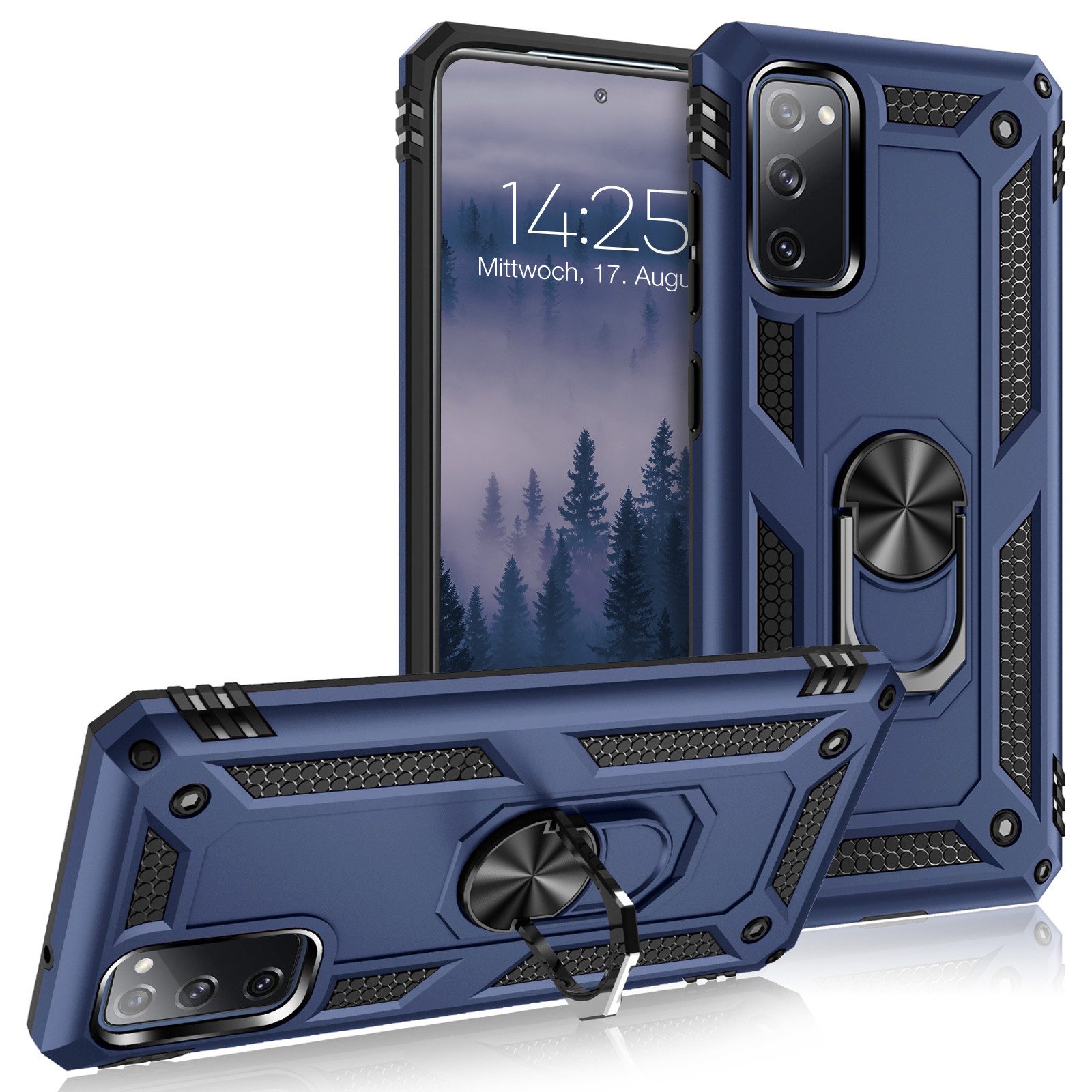 Tec-Expert Handyhülle Outdoor Cover Hülle für Samsung Galaxy S20 FE 6.5 Zoll, 6.5, Premium Hülle aus verstärktem Polycarbonat