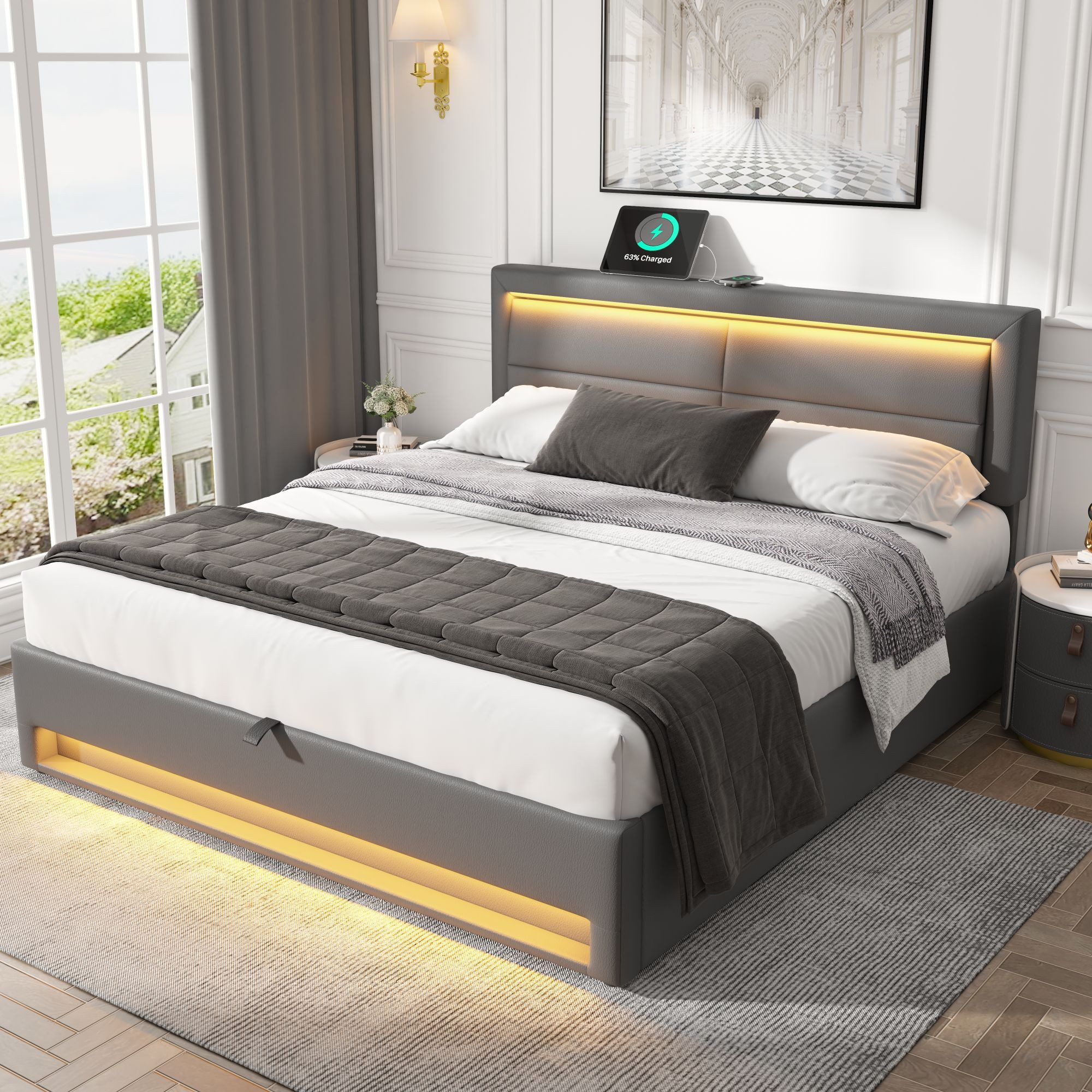 HAUSS SPOLE Polsterbett 160x200cm, mit USB-Anschluss, günstig online kaufen