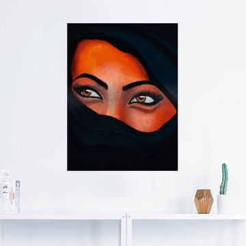 Artland Wandbild Tuareg - Der Sand auf deiner Haut, Frau (1 St), als Leinwandbild, Wandaufkleber in verschied. Größen