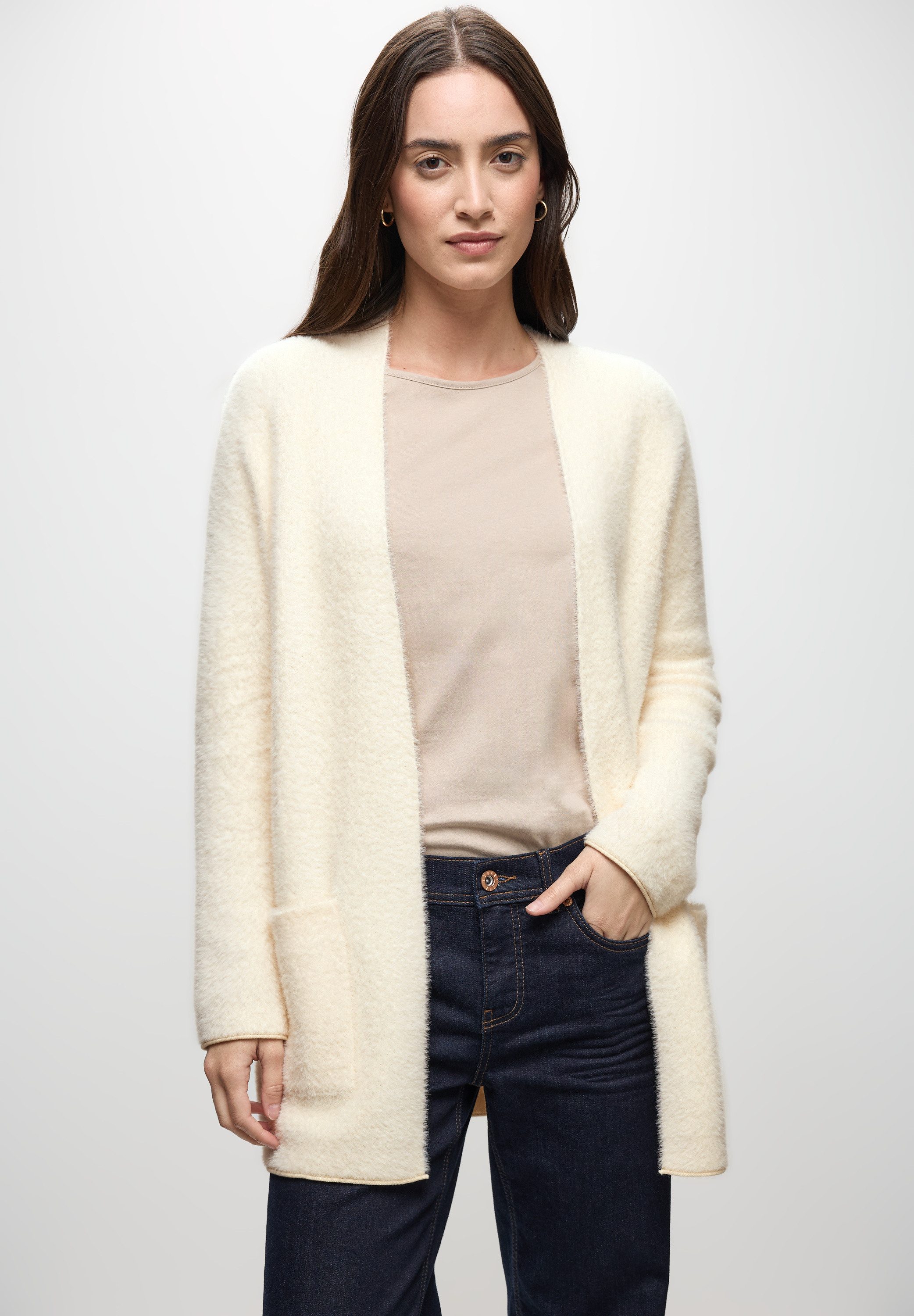 STREET ONE Strickjacke mit aufgenähten Taschen günstig online kaufen