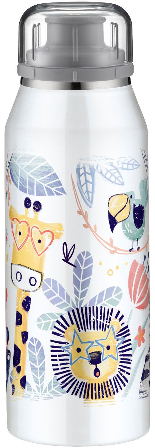 Alfi Isolierflasche KIDS ISO BOTTLE, Edelstahlkörper, spülmaschinenfest, 12h heiß & 24h kalt, Trinköffnung mit konsistentem Trinkfluss