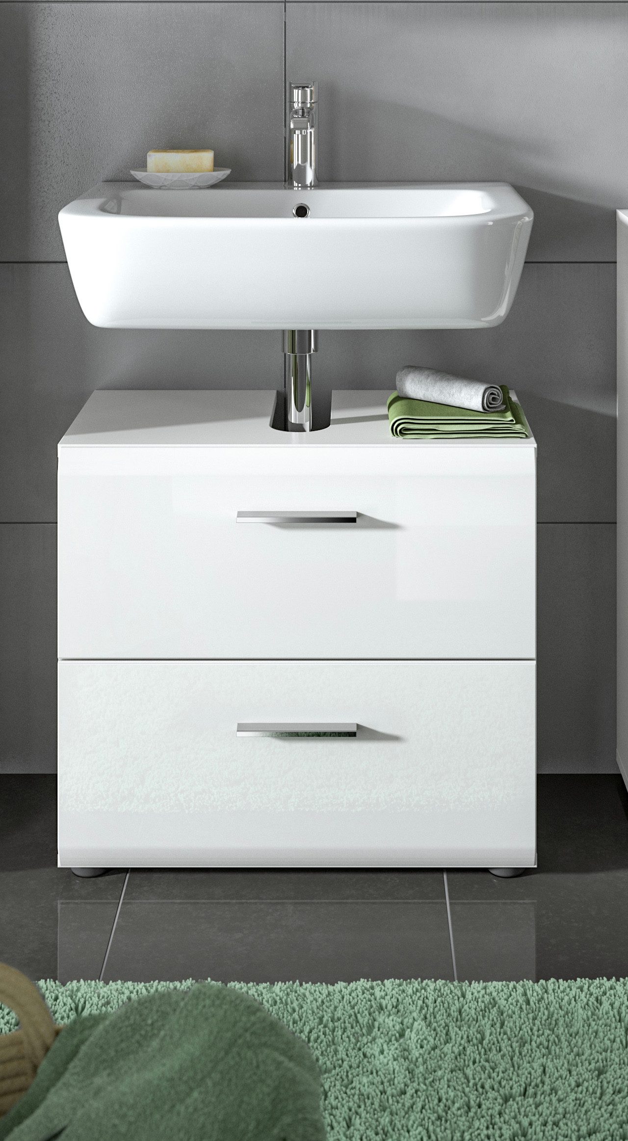 INOSIGN Waschbeckenunterschrank FLORENZ, TOPSELLER!, Breite 60 cm, 2 Schubk günstig online kaufen