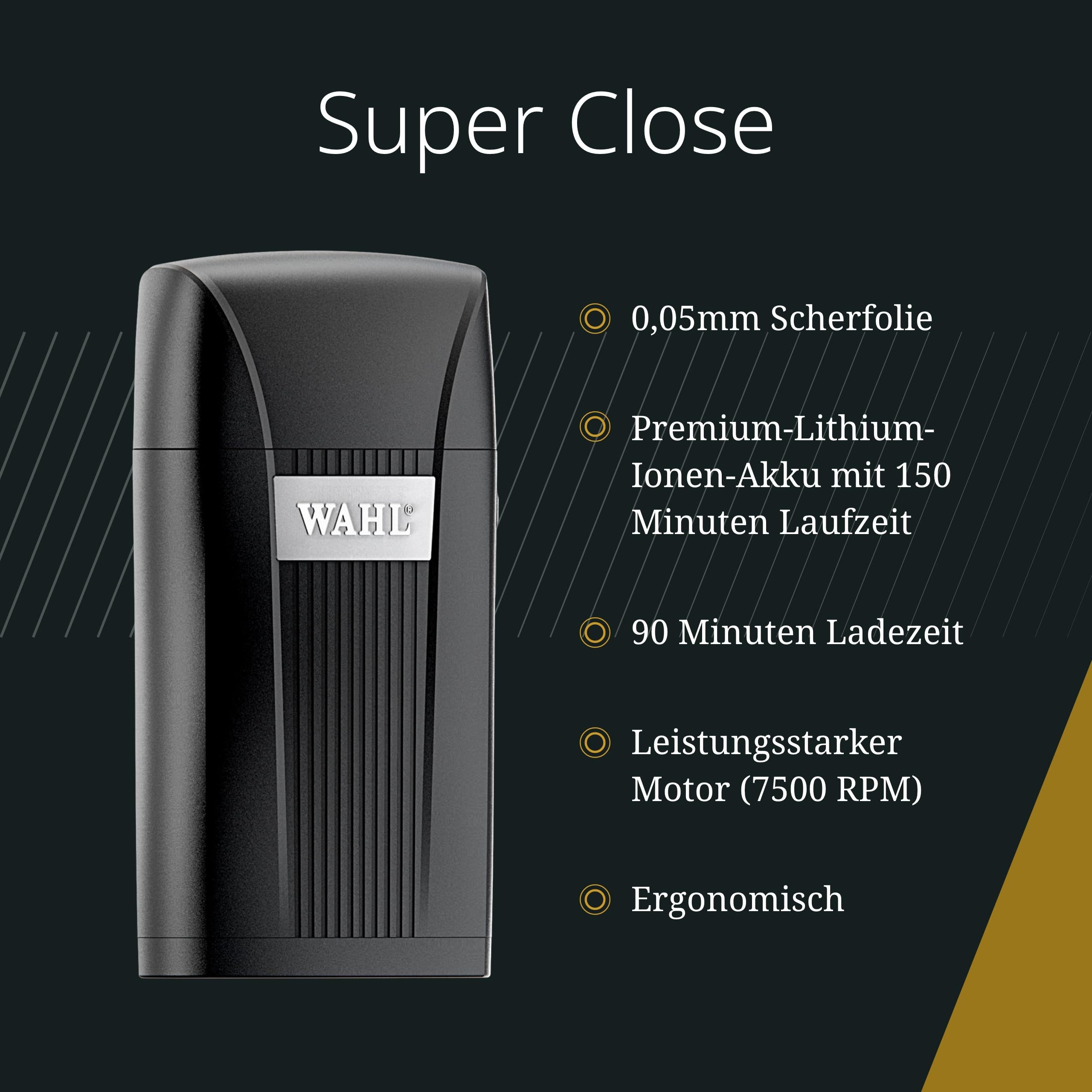 WAHL GmbH Elektrorasierer Wahl Super Close - Finishing Tool, Rasierapparat für präzises Fading. – Bild 2 von 5