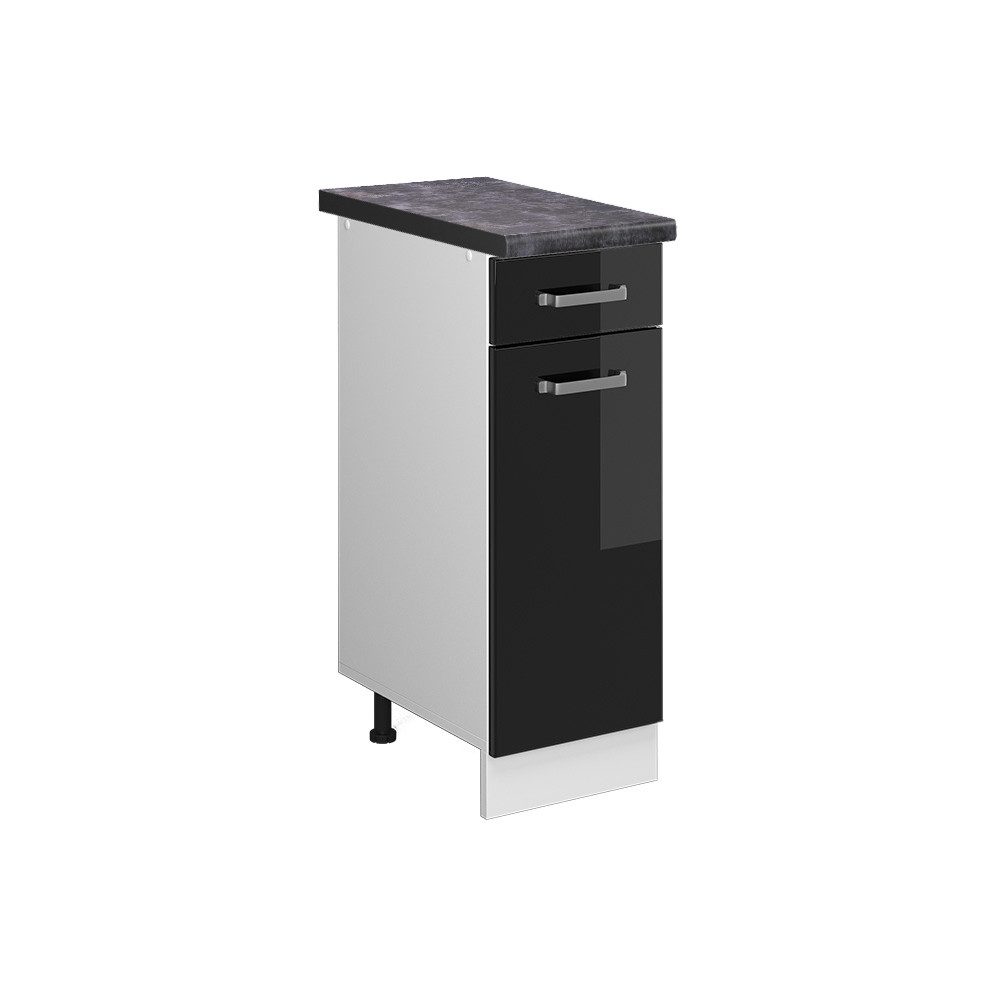 Vicco Unterschrank R-Line, Schwarz Hochglanz/Weiß, 30 günstig online kaufen