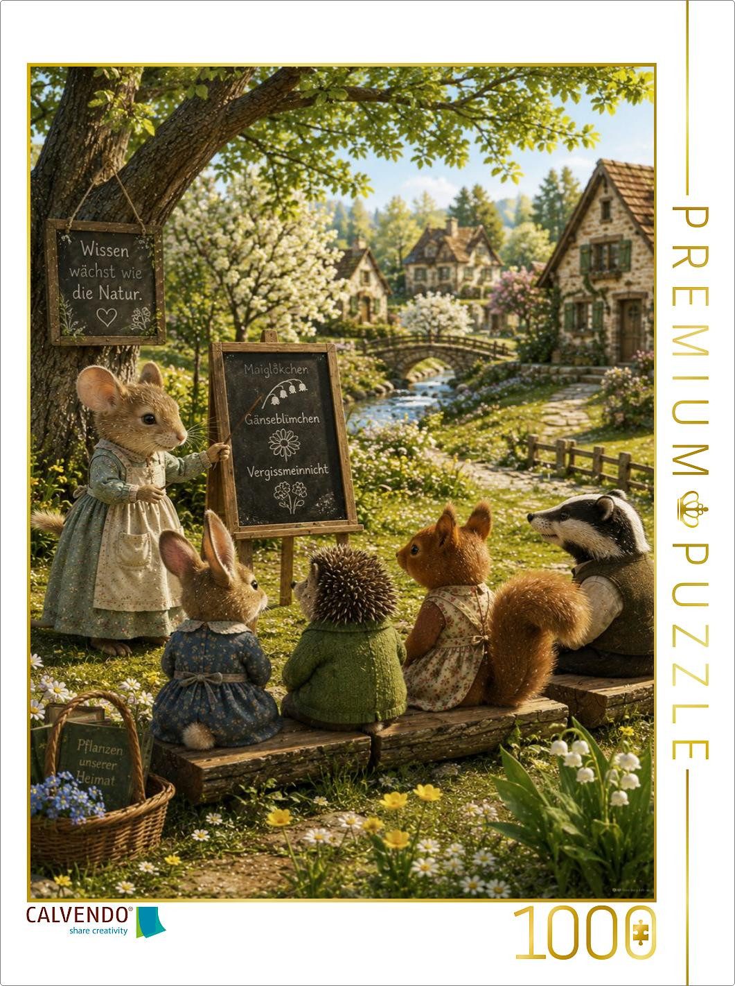 CALVENDO Puzzle CALVENDO Puzzle Die Schule der Natur, 1000 Teile Lege-Größe 64 × 48 c, 1000 Puzzleteile