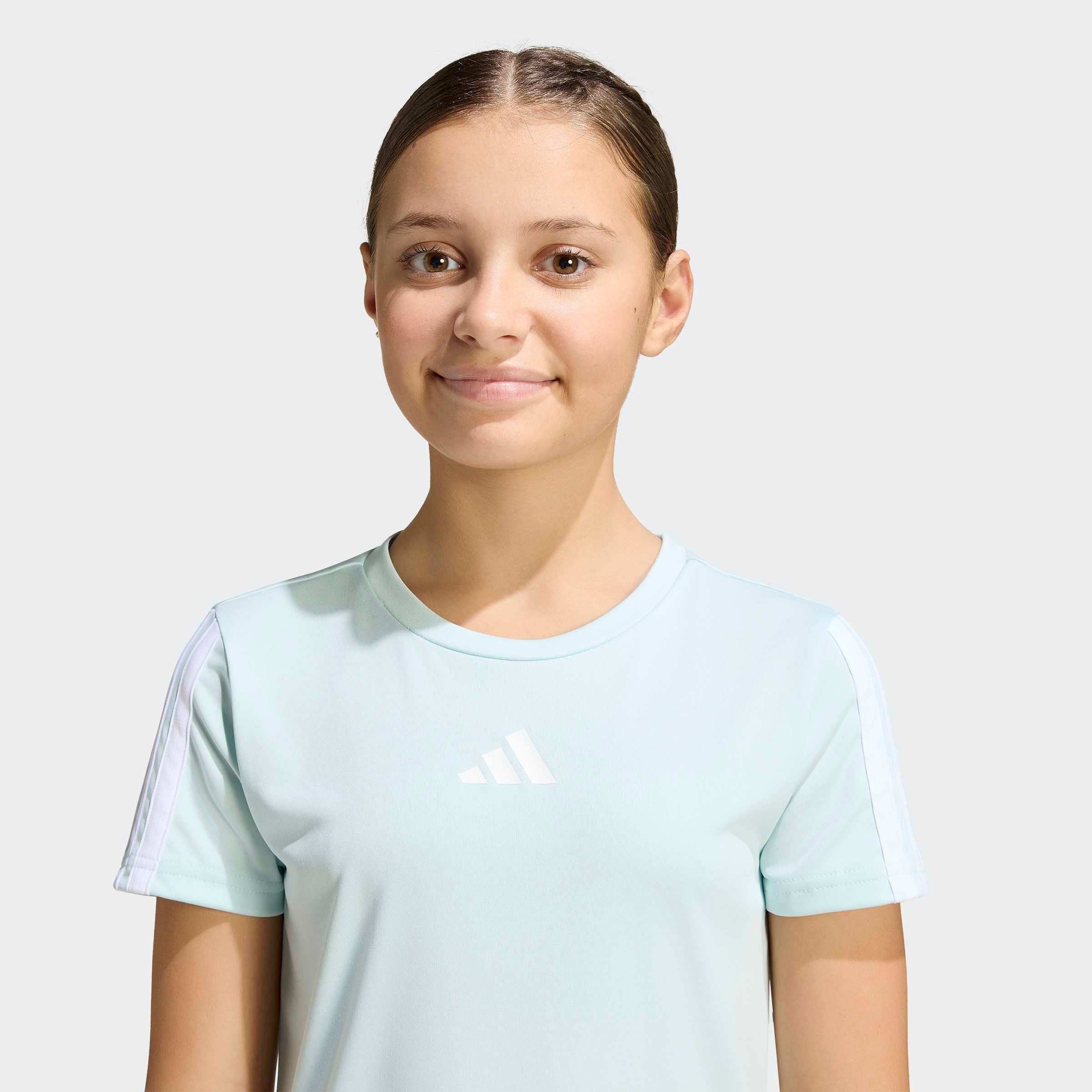 adidas Sportswear T-Shirt TRAINING ESSENTIALS 3-STREIFEN KIDS für Kinder, Kurzarm, ohne Verschluss, mit Climacool® Technologie – Bild 4 von 5