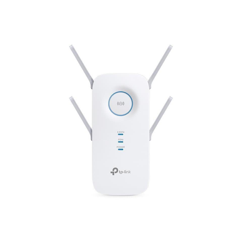 tp-link RE650 WLAN-Repeater, AC2600 Dualband Gigabit WLAN Repeater, 4x4 MU-MIMO, Beamforming, WiFi Extender, 2,4GHz und 5GHz gleichzeitig, Signalstärkeanzeige, AP Modus, weiß