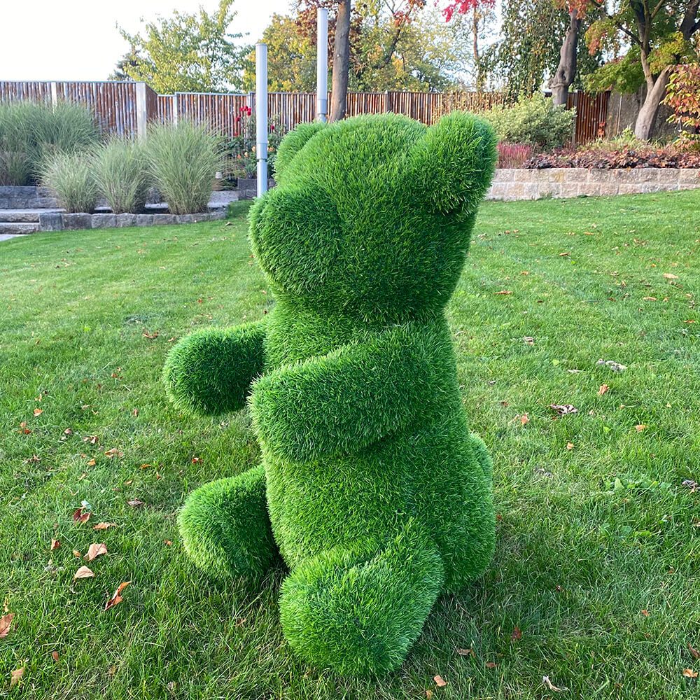 Gartenfigur AniPlants, Grasfigur, "Bär", frontal, Gartendeko, 100 cm