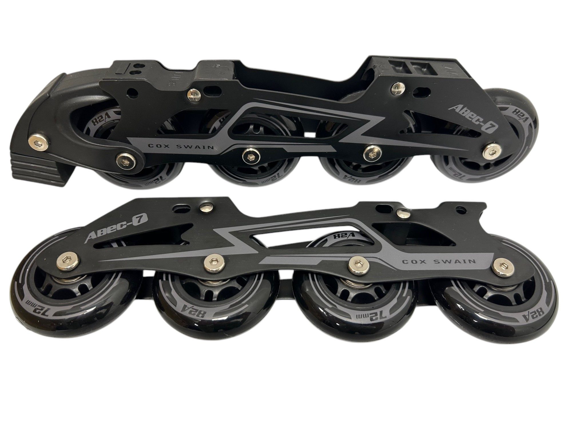 Inlineskates COX SWAIN Inline Skate Aluschiene Komplettset mit ABEC-7 Kugellagern