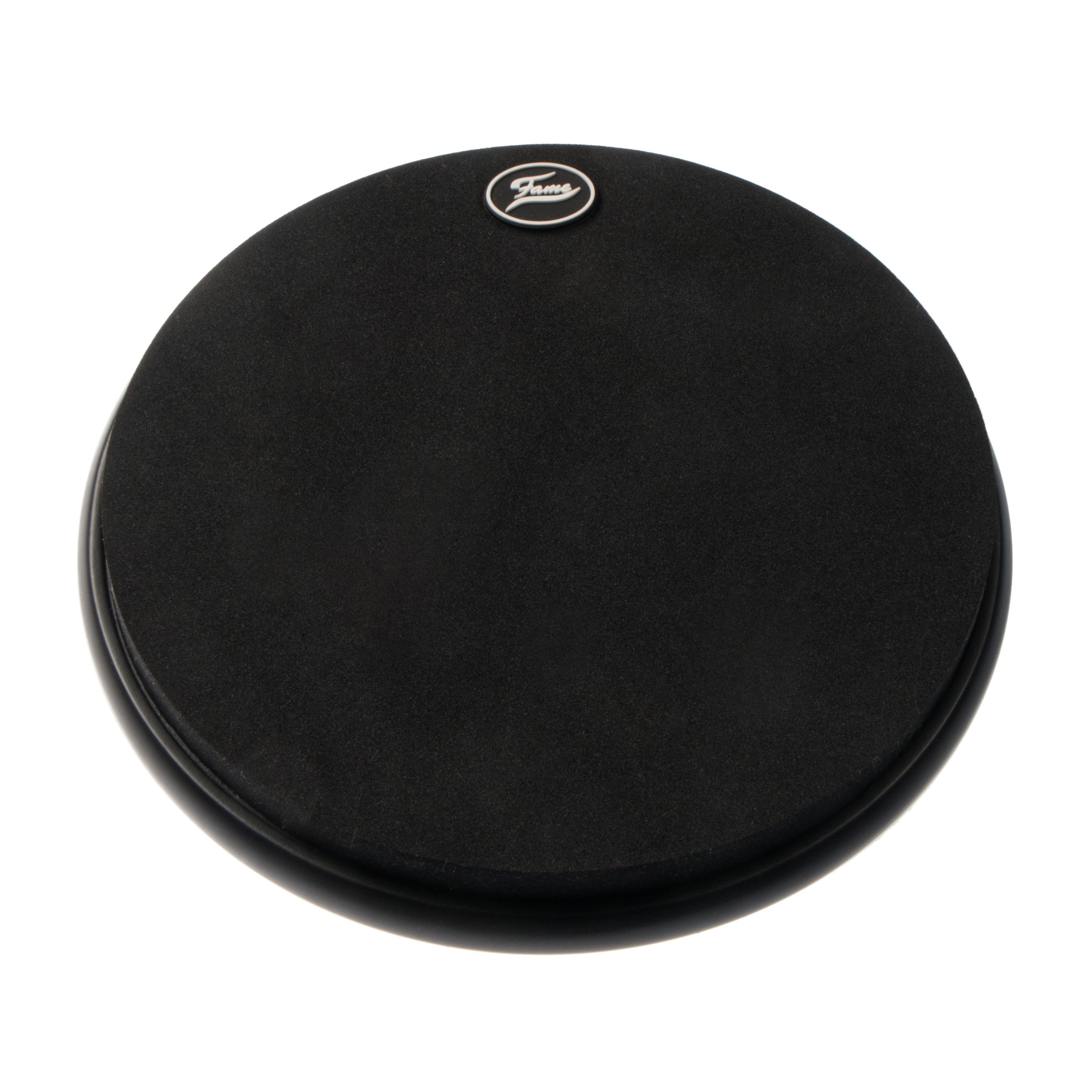 FAME Metronom, (FSPP Silent Practice Pad 10" Schwarz Lautloses Drum Übungspad Schaumstoff Zwei Spielflächen Rutschfest Weniger Rebound Ideal für Schlagzeug Training ohne Lärm, Zubehör für Drums, Metronome & Übungspads), Silent Practice Pad, Drum Übungspad, Lautloses Schlagzeug Pad