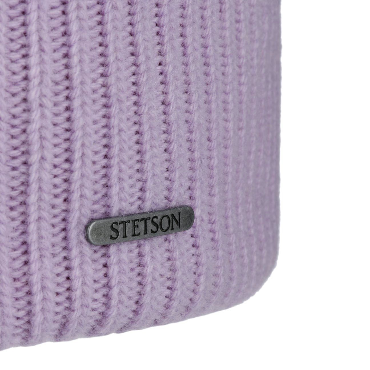 Stetson Beanie (1-St) flieder Umschlag, mit Made Italy Mütze in