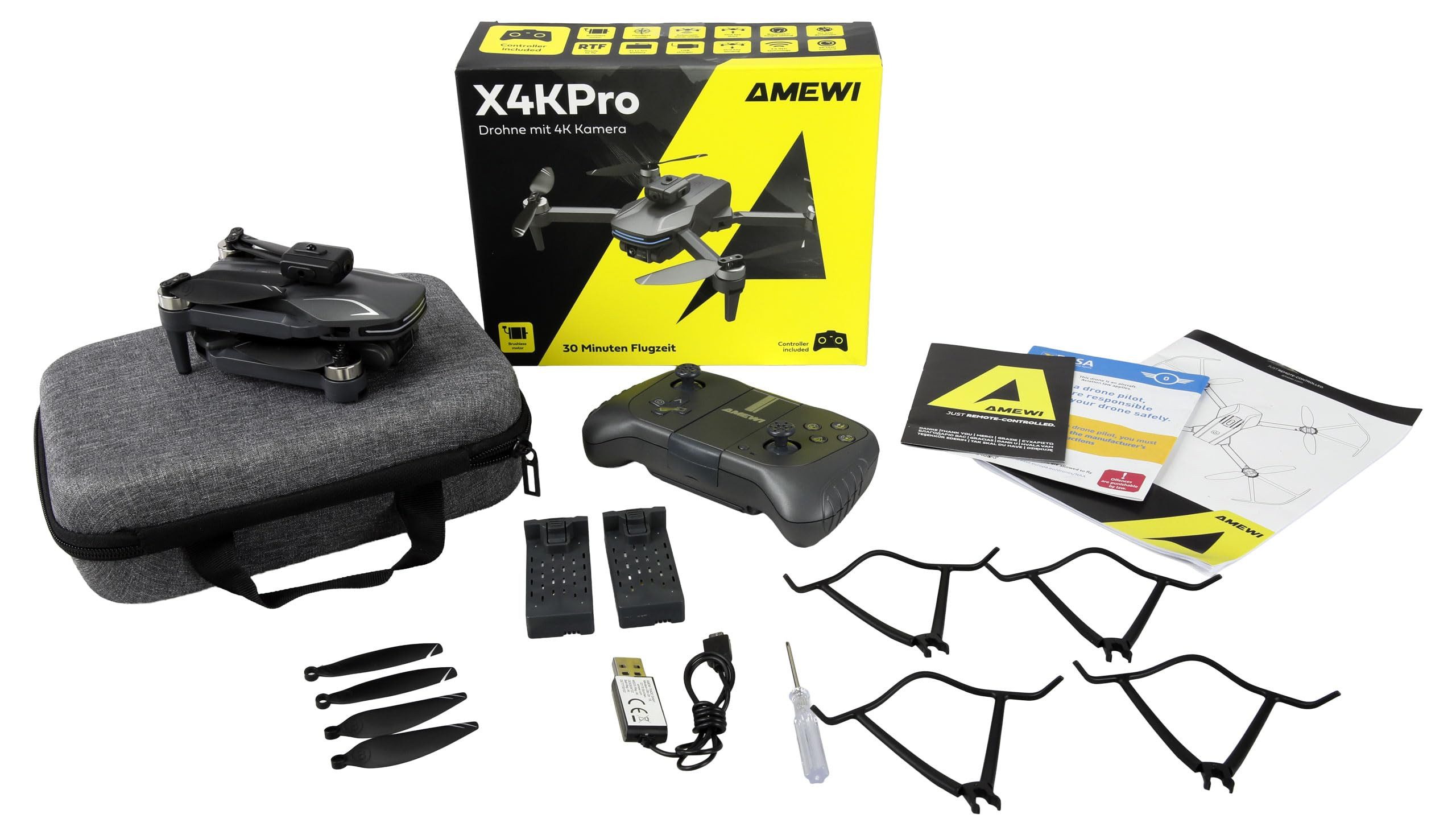 Amewi RC-Auto Ame DRE Droh anthrazit, Drohne in stylischem Anthrazit, robust und langlebig