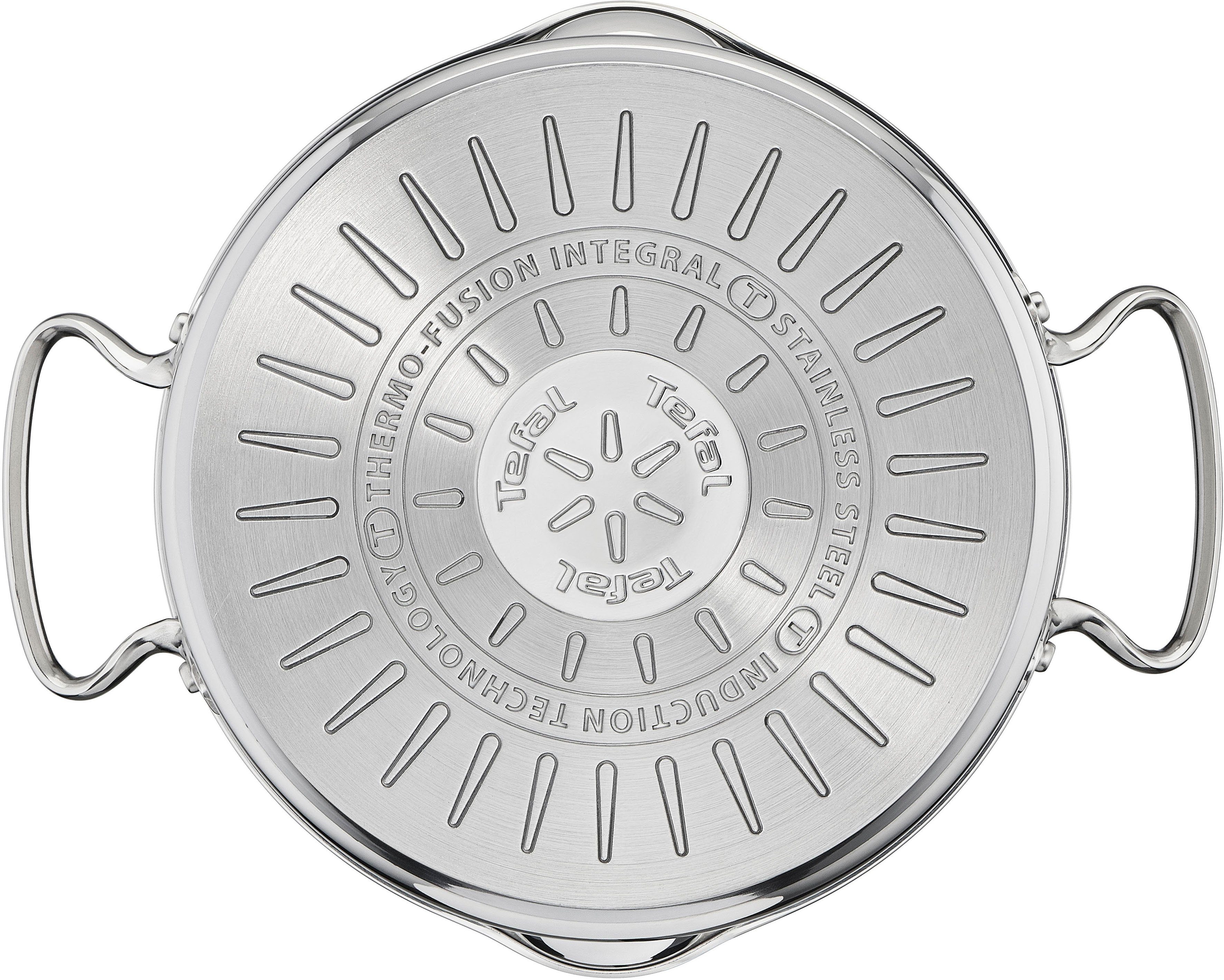 Tefal Kochtopf Duetto+, Edelstahl 18/10, hochglanzpoliert, Glasdeckel mit Siebfunktion