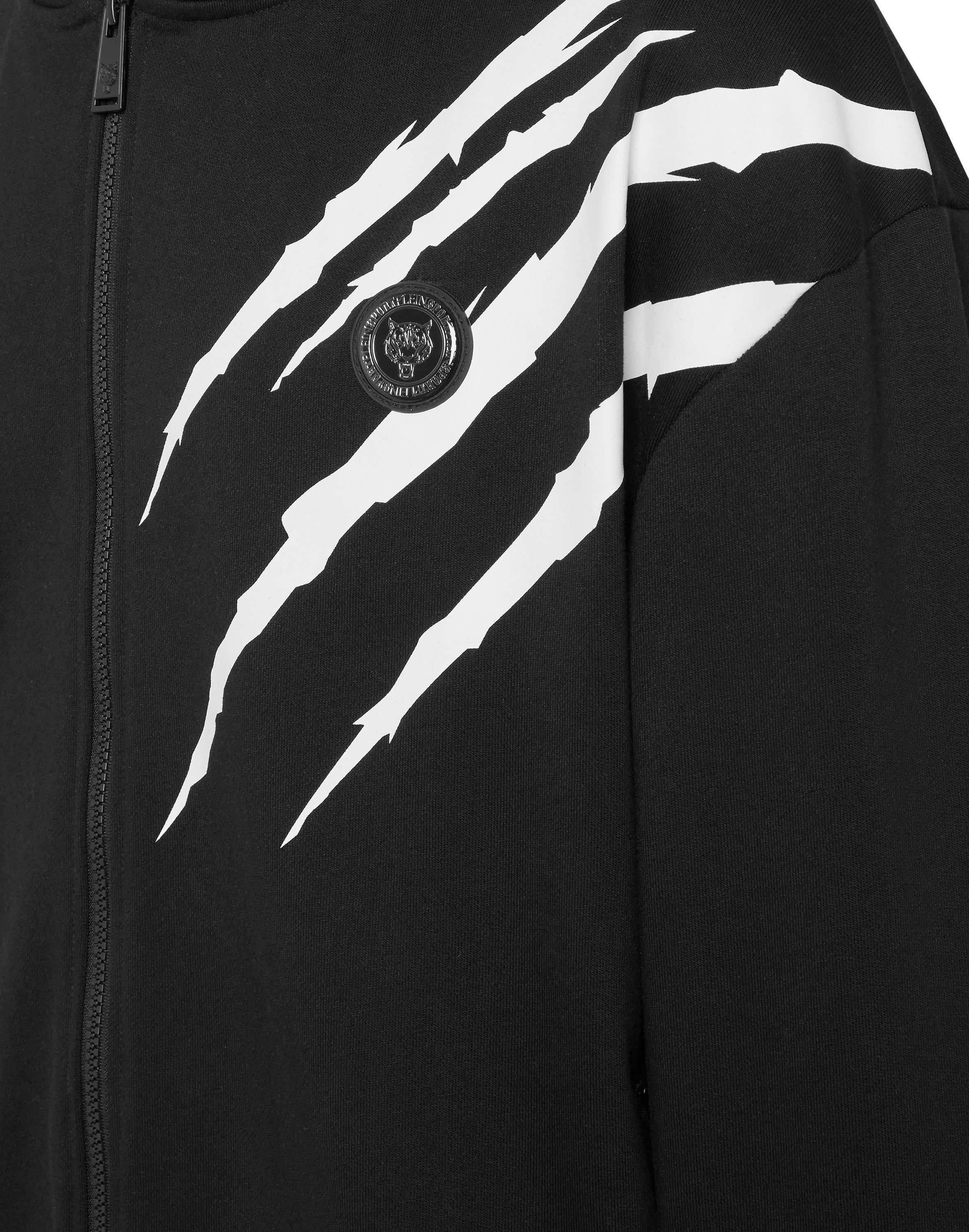 PLEIN SPORT Kapuzensweatjacke Scratch günstig online kaufen