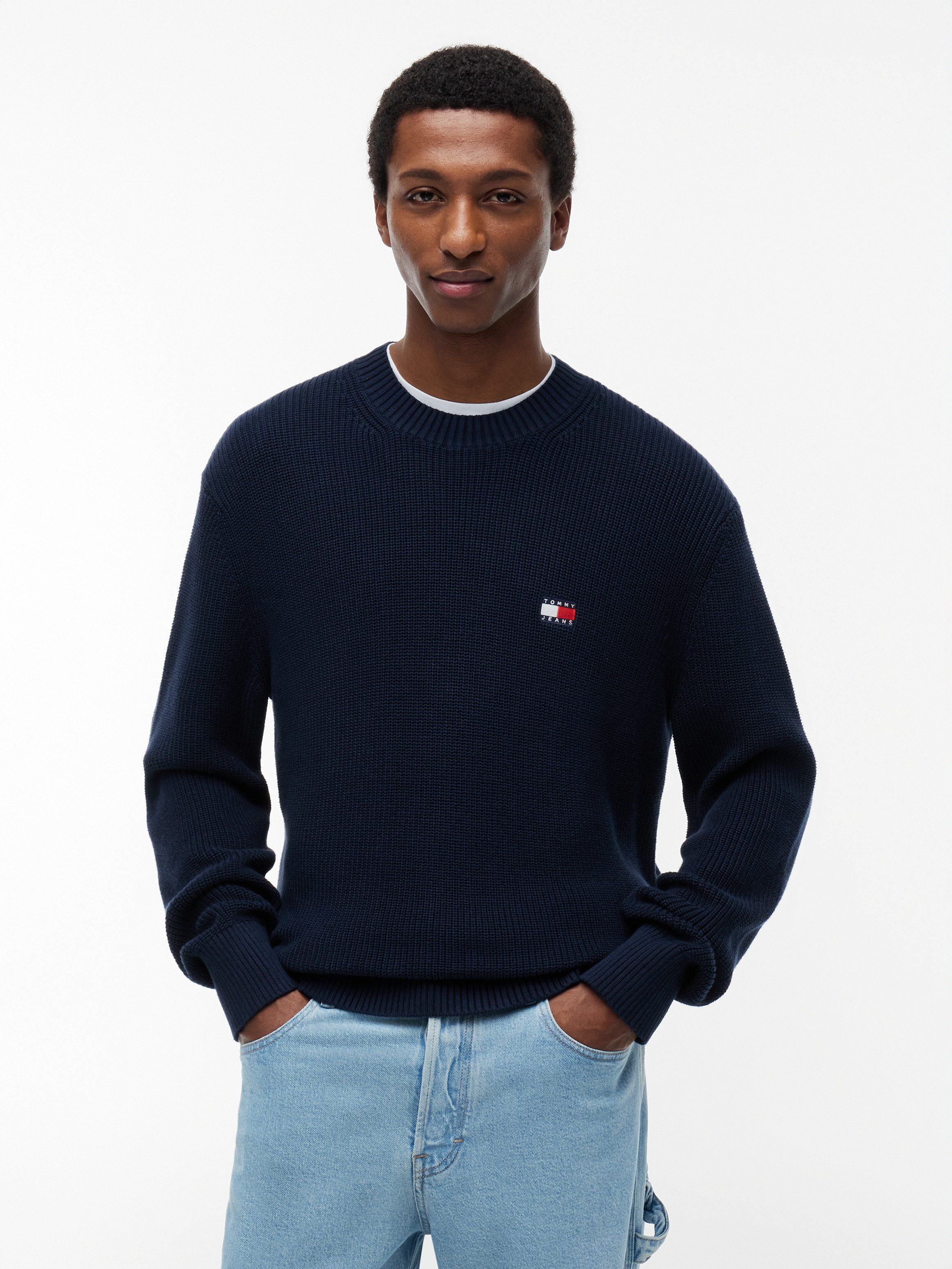 Tommy Jeans Strickpullover TJM REGULAR BADGE SWEATER