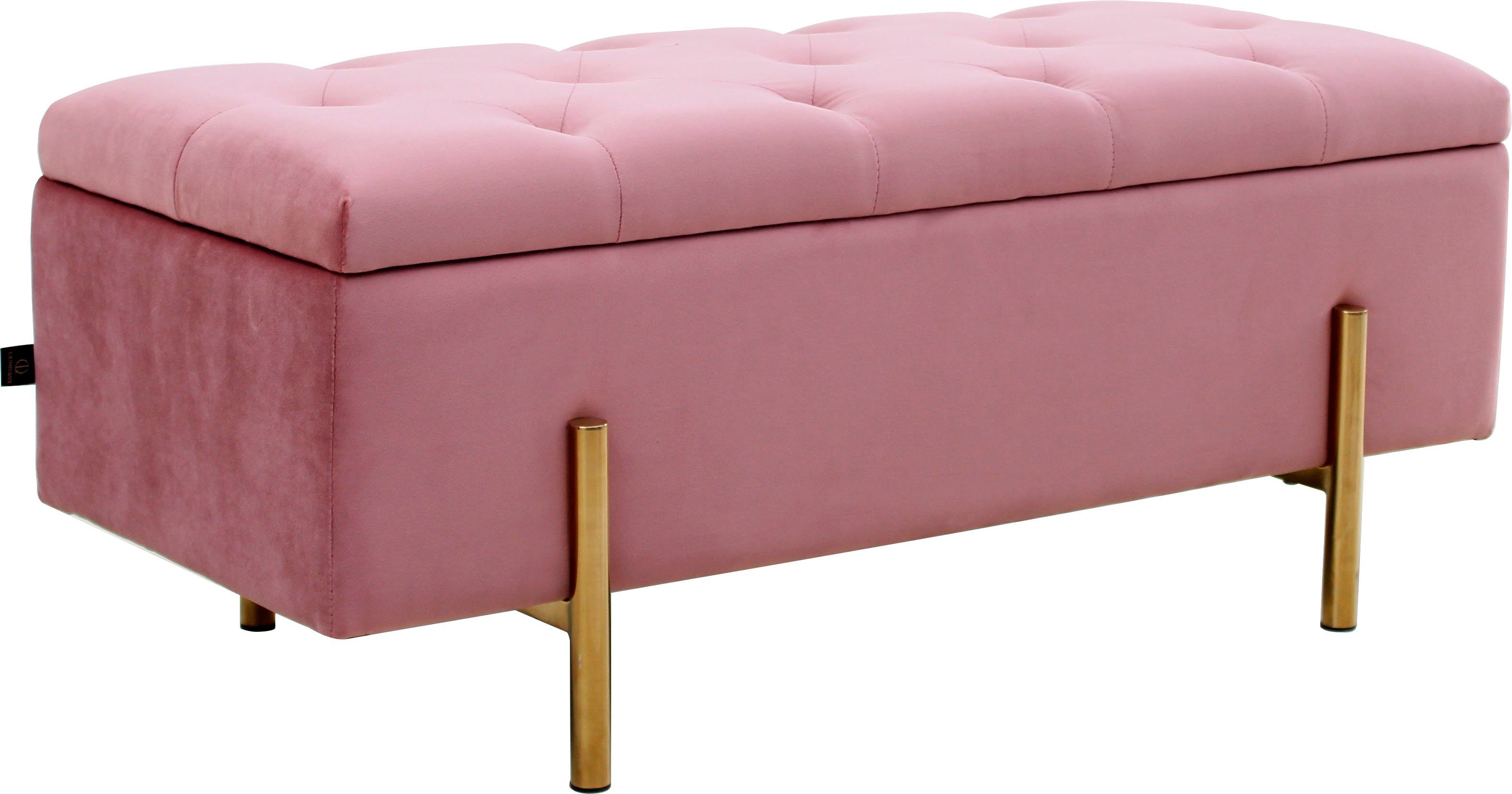 Leonique Bettbank Aubrey, Sitzfläche gesteppt, mit Strauraum. Reduzierter Preis € 119,99. Unverbindliche Preisempfehlung € 199,99