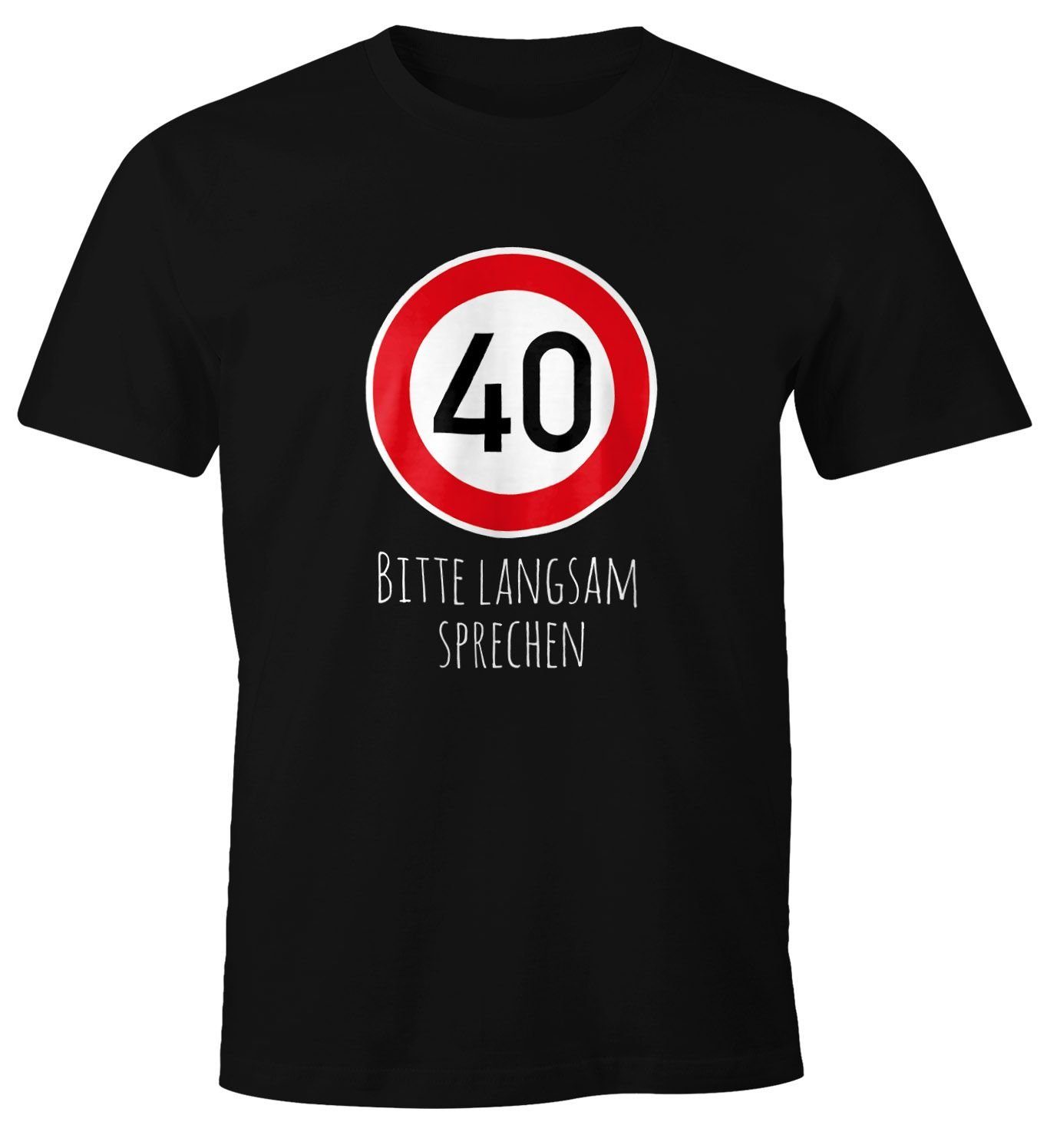 MoonWorks Print-Shirt Herren T-Shirt Geburtstag 40 günstig online kaufen